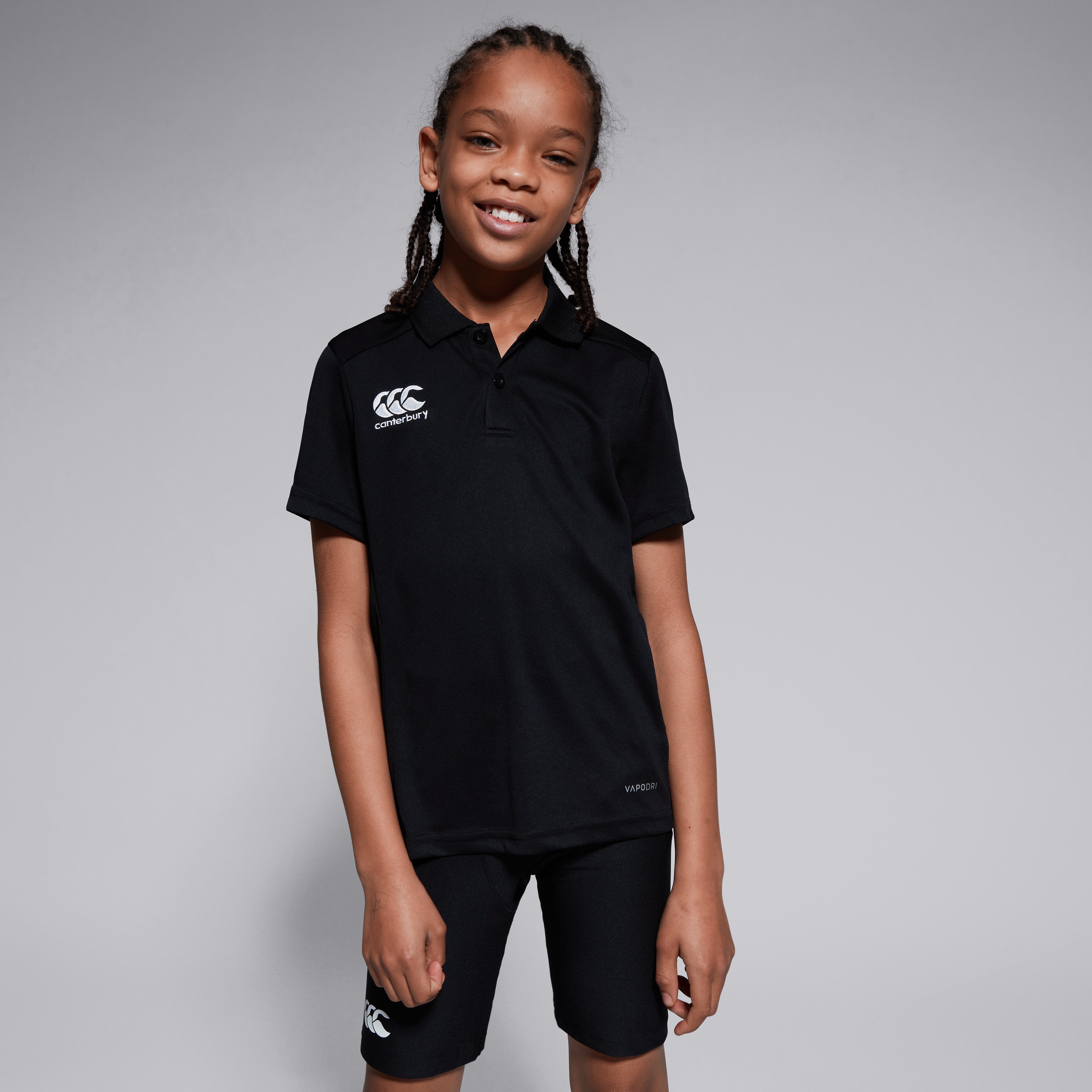 canterbury-club-dry-polo-shirt-negro-junior-unisex image 4