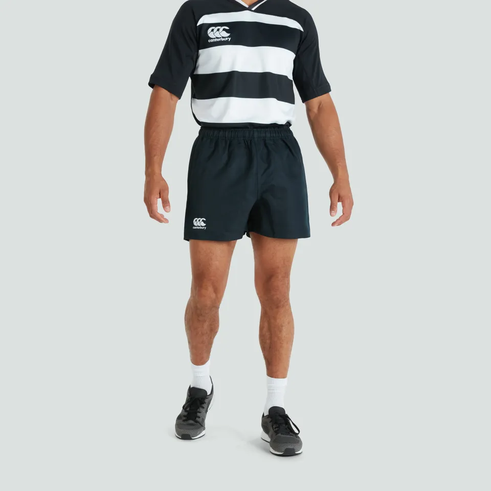canterbury-professional-pantal-n-corto-poli-ster-hombre-negro image 1