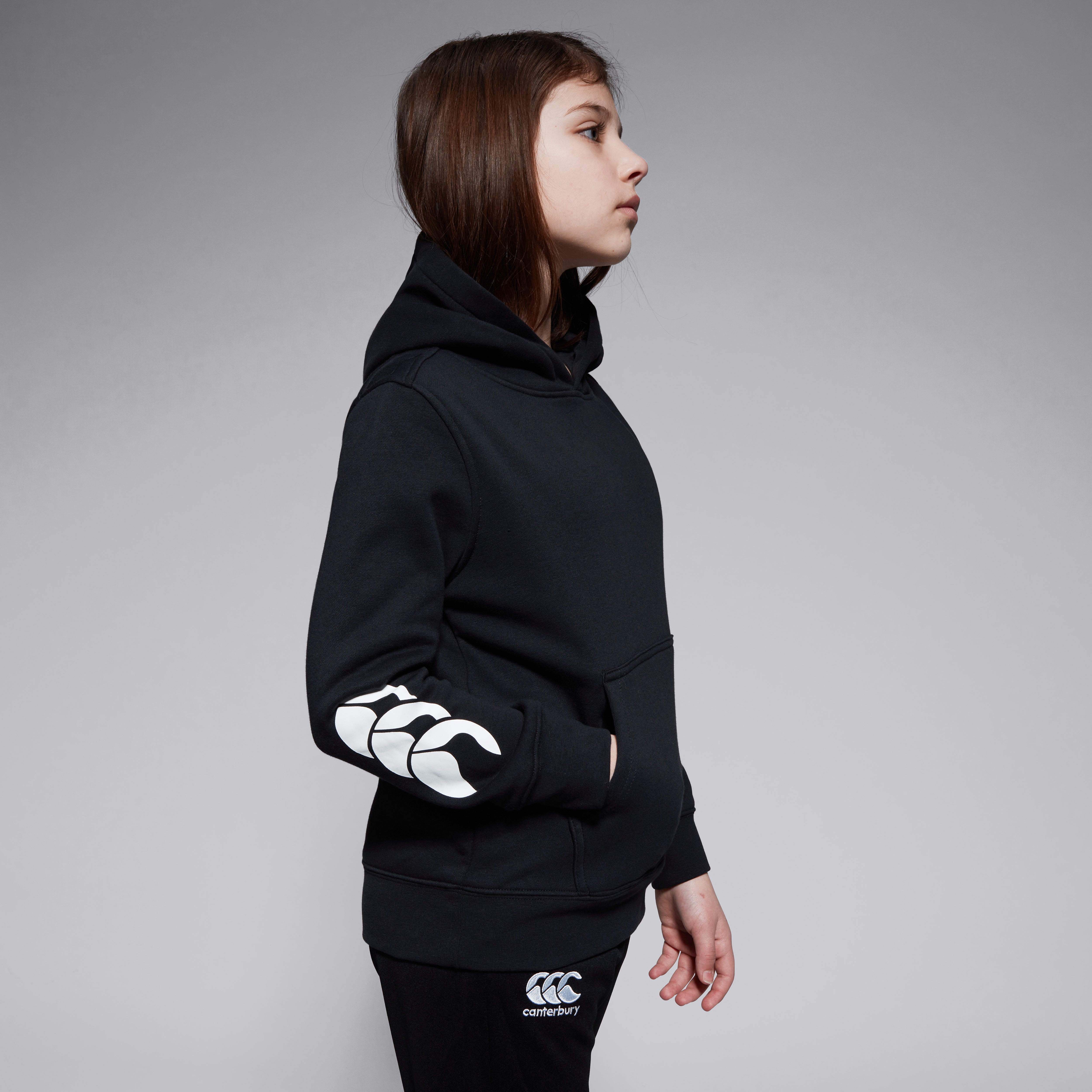 canterbury-sudadera-con-capucha-club-junior-unisex-negra image 6