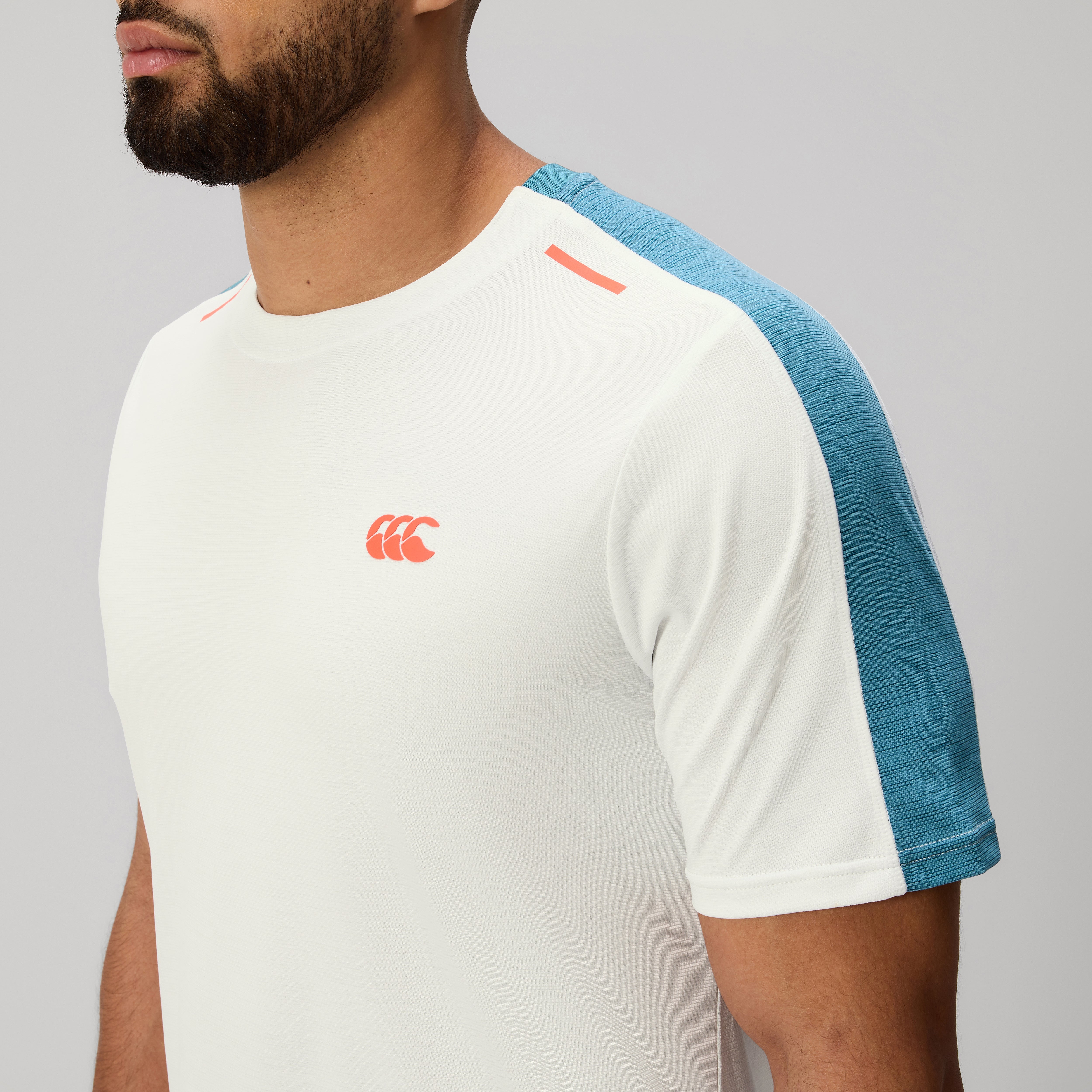 canterbury-camiseta-tempo-para-hombre-blanco-azul image 7