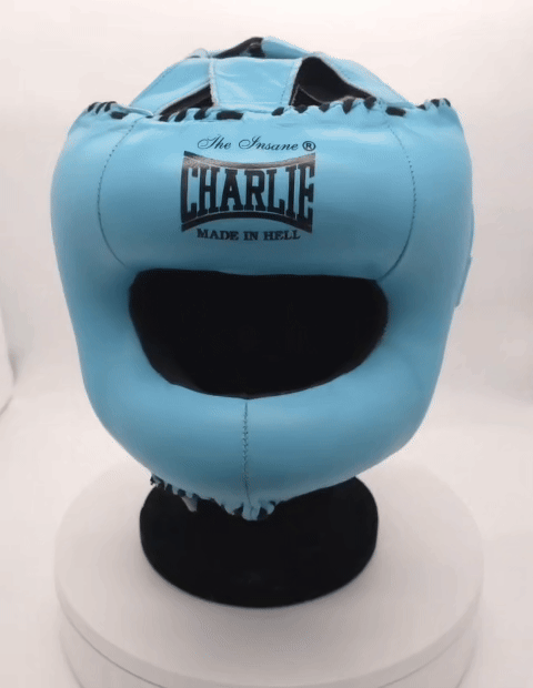 charlie-boxing-pack-m-full-kick-blue-sky-guantes-espinillera-y-casco image 2