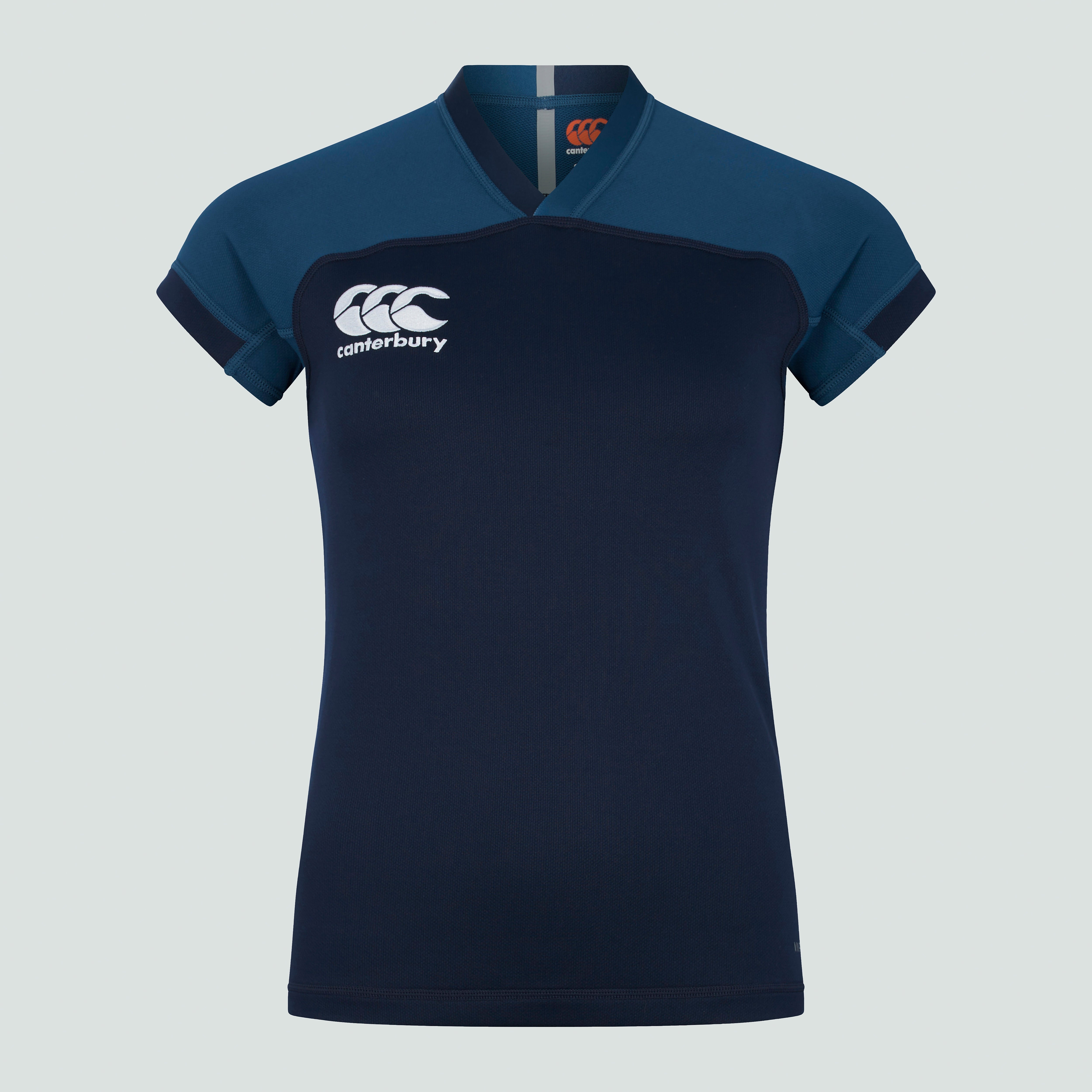 camiseta-de-rugby-canterbury-vapodri-evader-azul-marino-para-mujer image 1