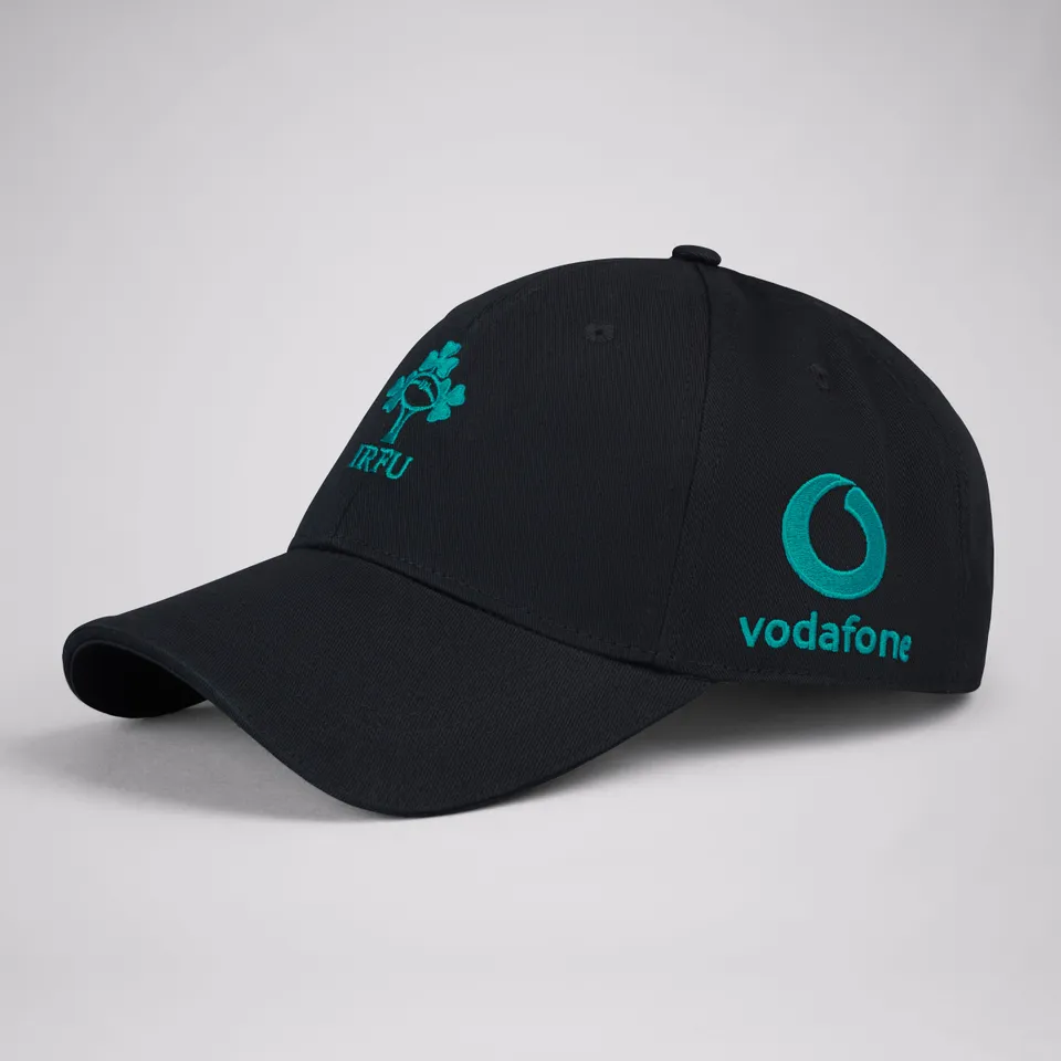 canterbury-adult-unisex-ireland-drill-cap-black-green-gorra-de-algod-n-con-borda image 1
