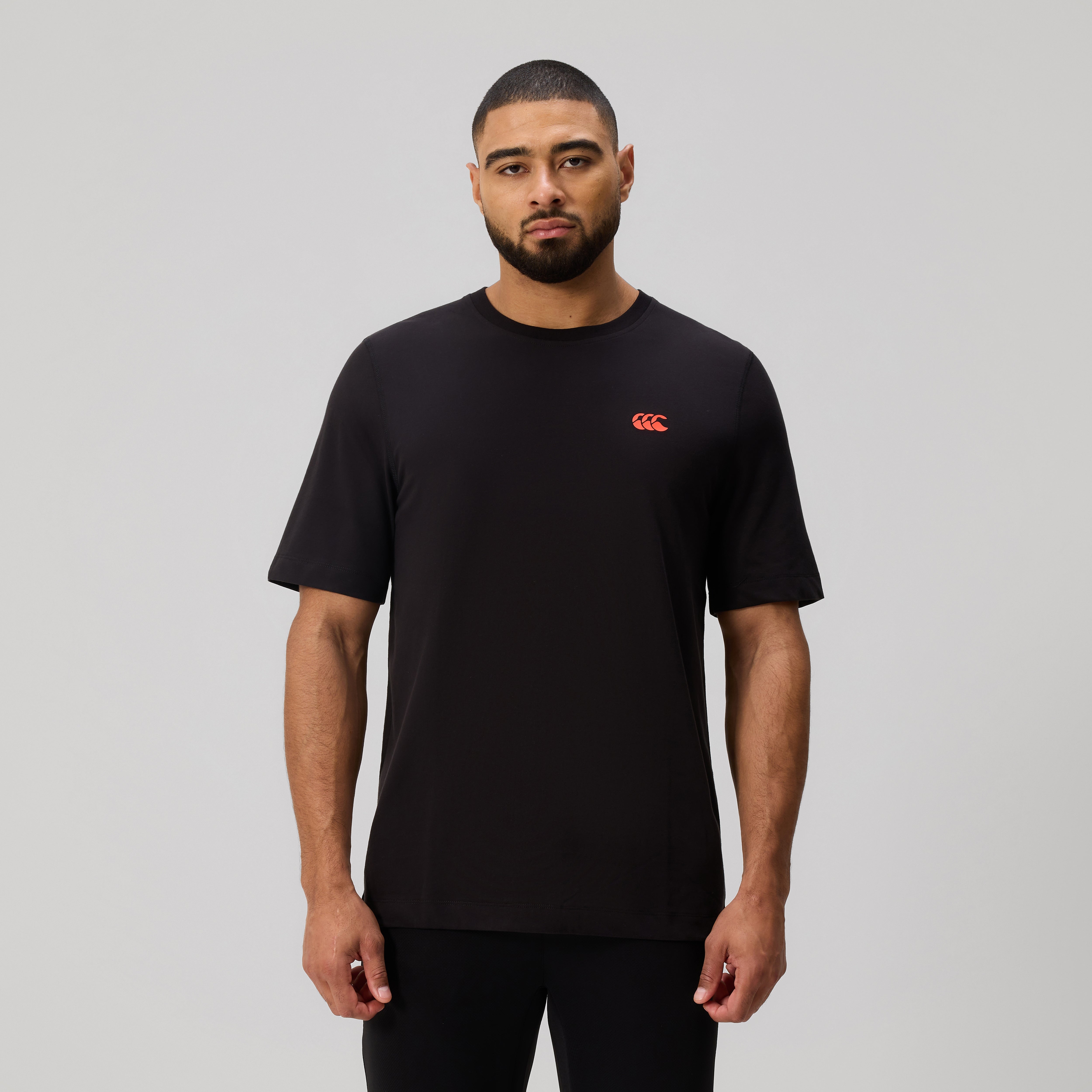 canterbury-tempo-training-tee-hombre-negra-camiseta-de-entrenamiento-de-corte-re image 3