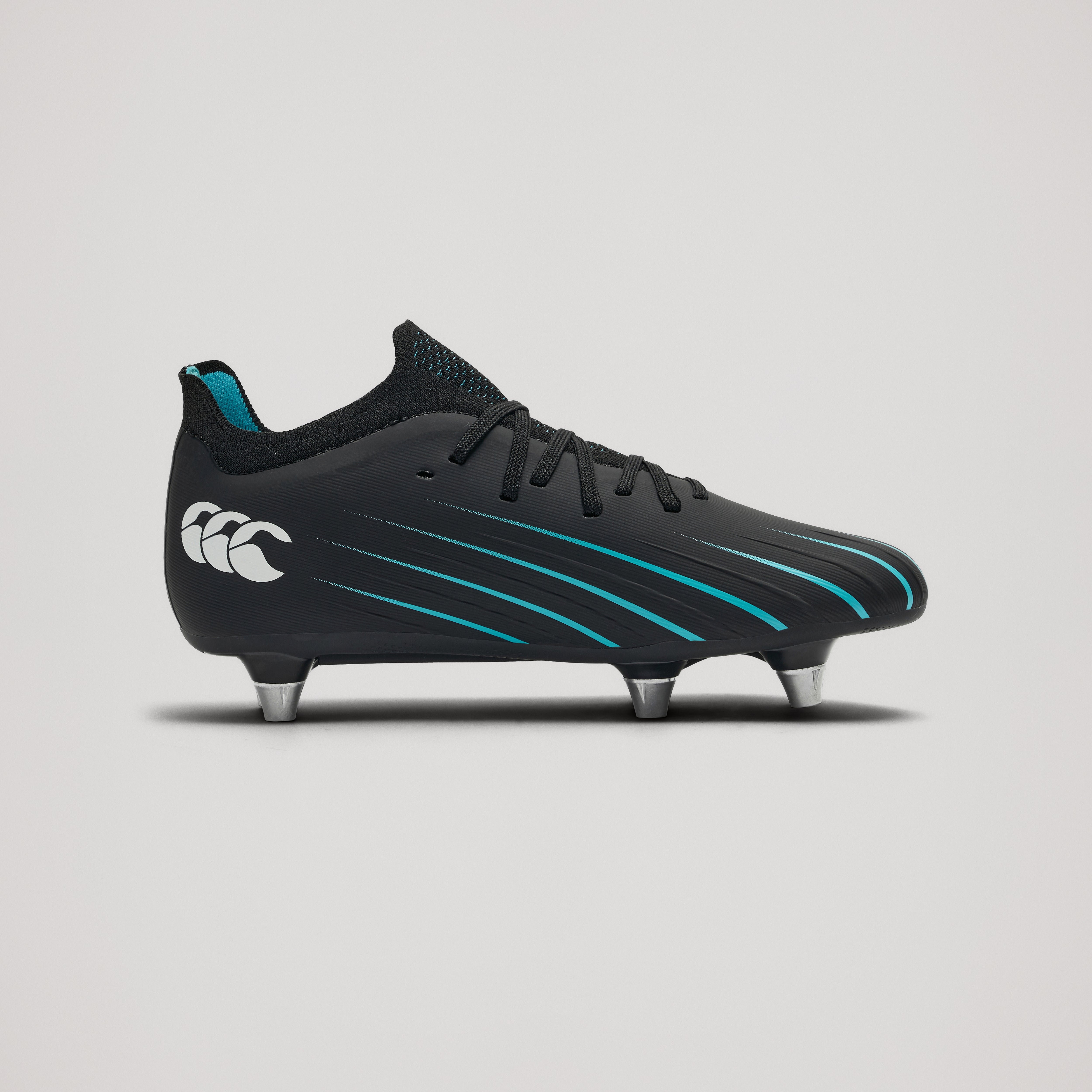 canterbury-speed-falcon-2-0-pro-botas-rugby-suelo-blando-junior-negras image 2