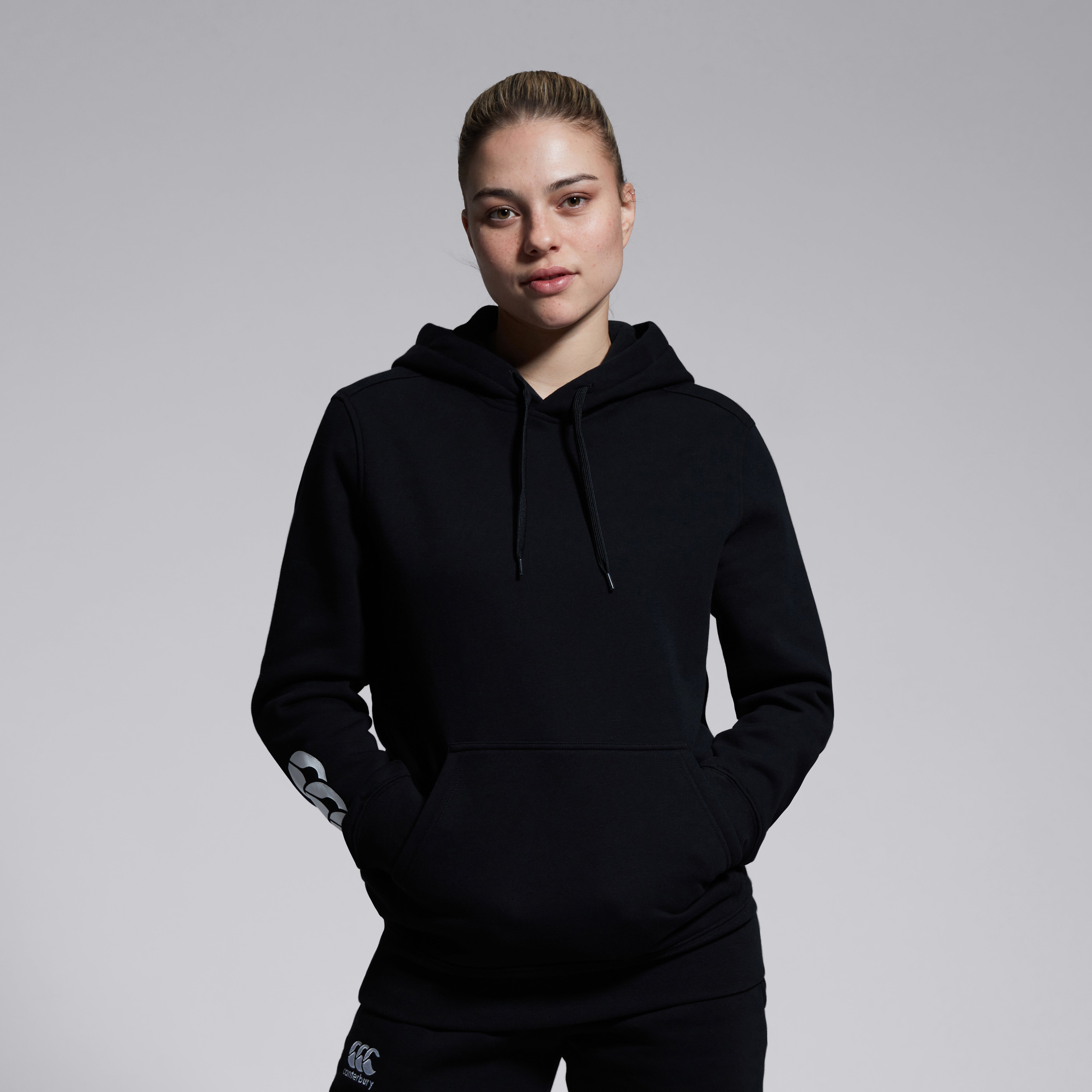canterbury-club-hoody-negro-mujer image 2