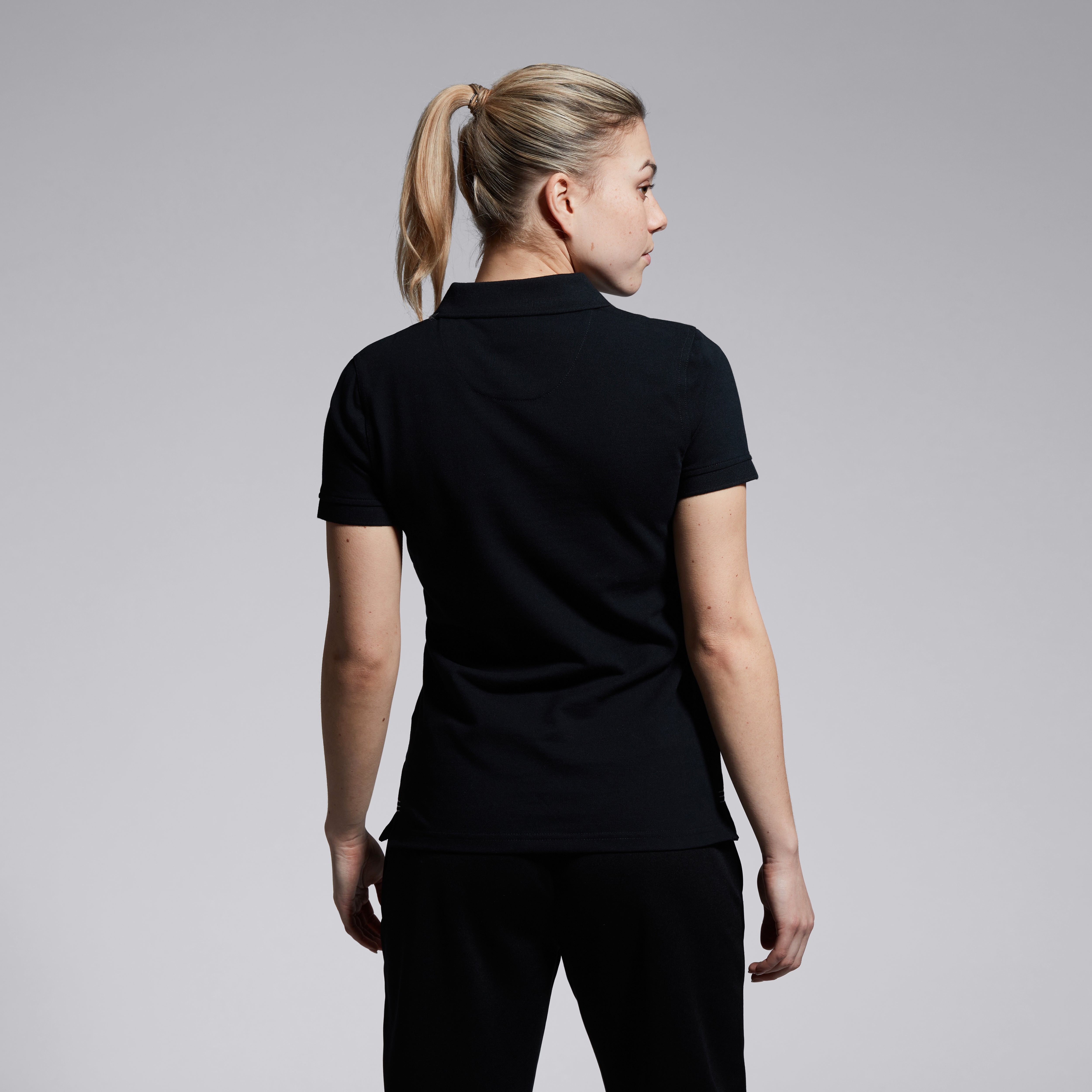 polo-canterbury-waimak-para-mujer-negro-manga-corta-y-cuello-con-botones image 4