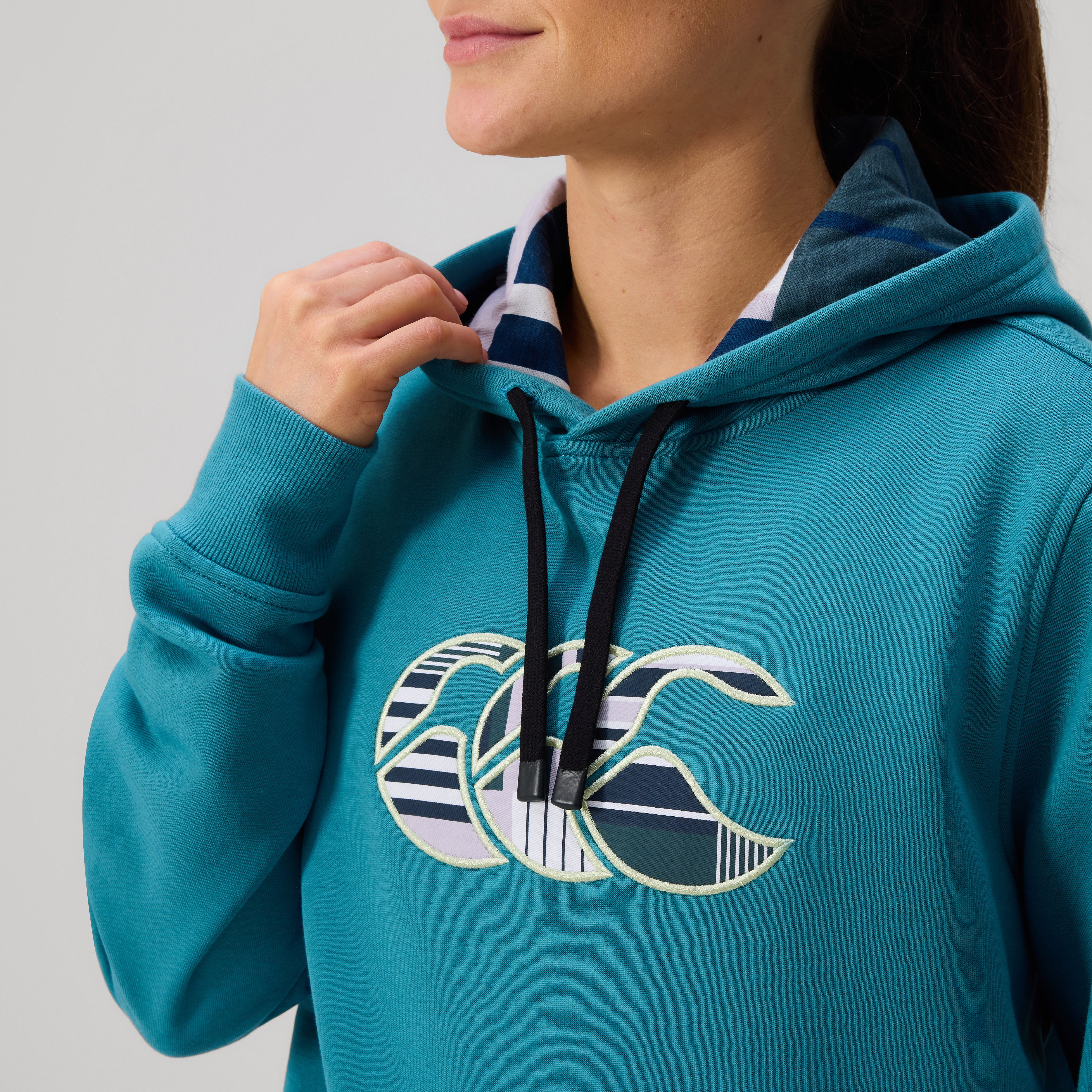 canterbury-sudadera-con-capucha-uglies-logo-para-mujer-azul image 8
