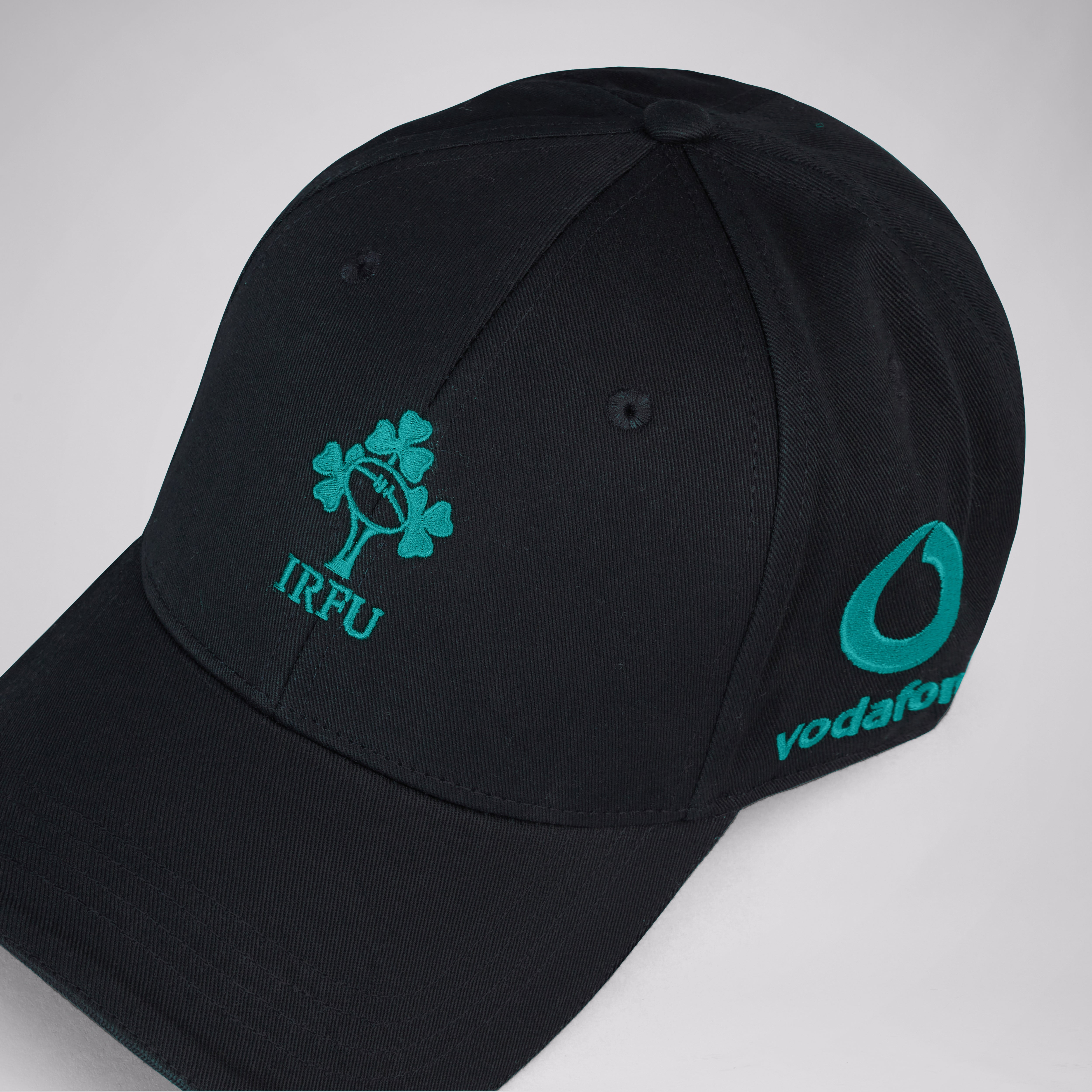 canterbury-adult-unisex-ireland-drill-cap-black-green-gorra-de-algod-n-con-borda image 2