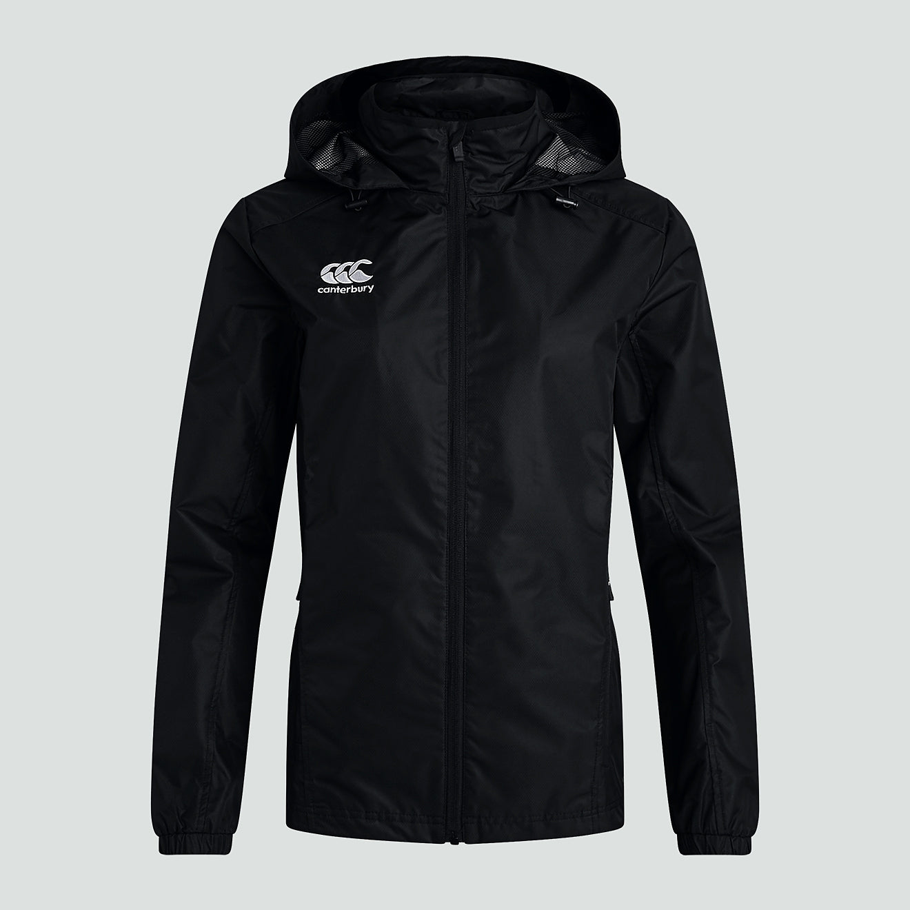 canterbury-womens-club-vaposhield-full-zip-rain-jacket-black image 1