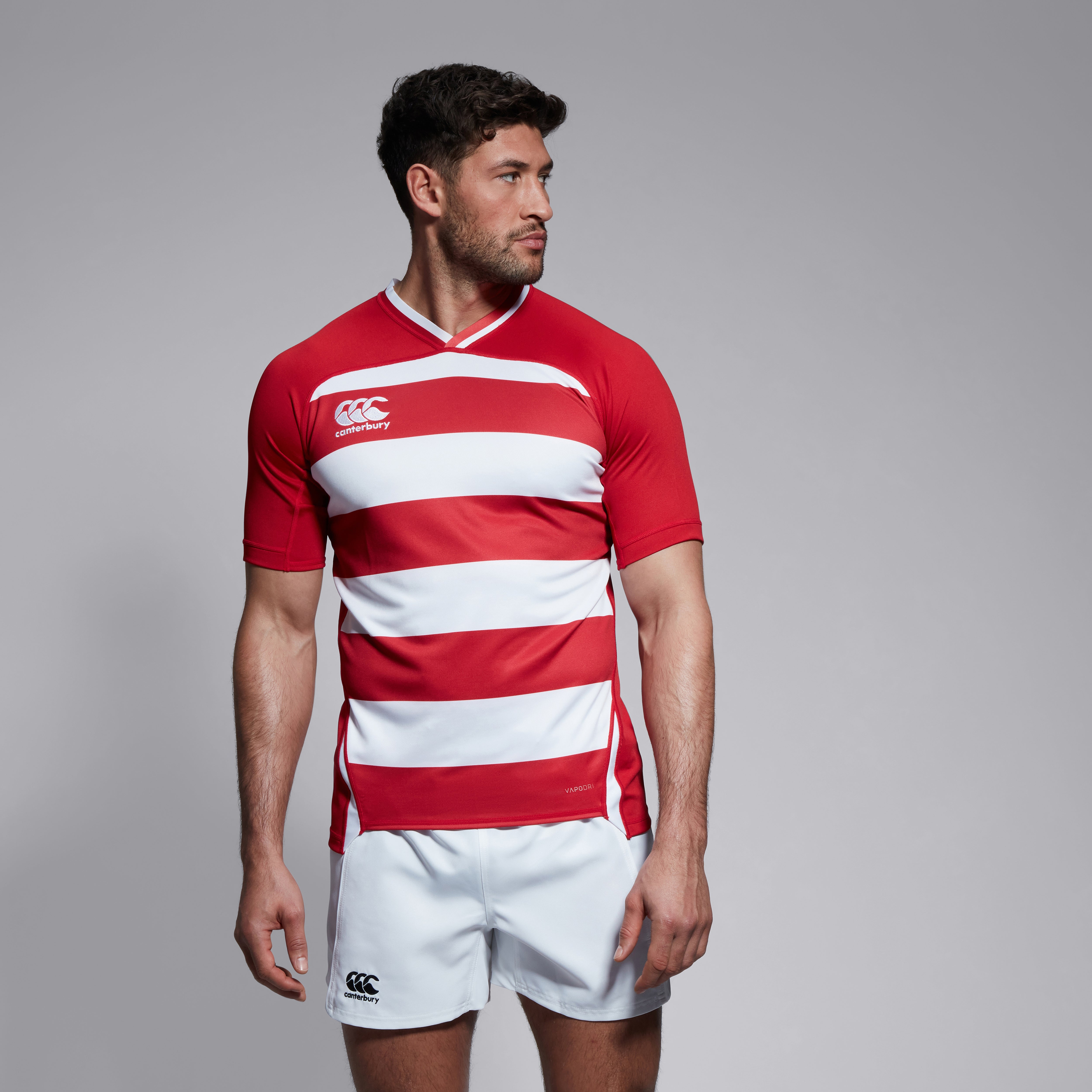 canterbury-vapodri-evader-hooped-jersey-rojo-para-hombre image 1