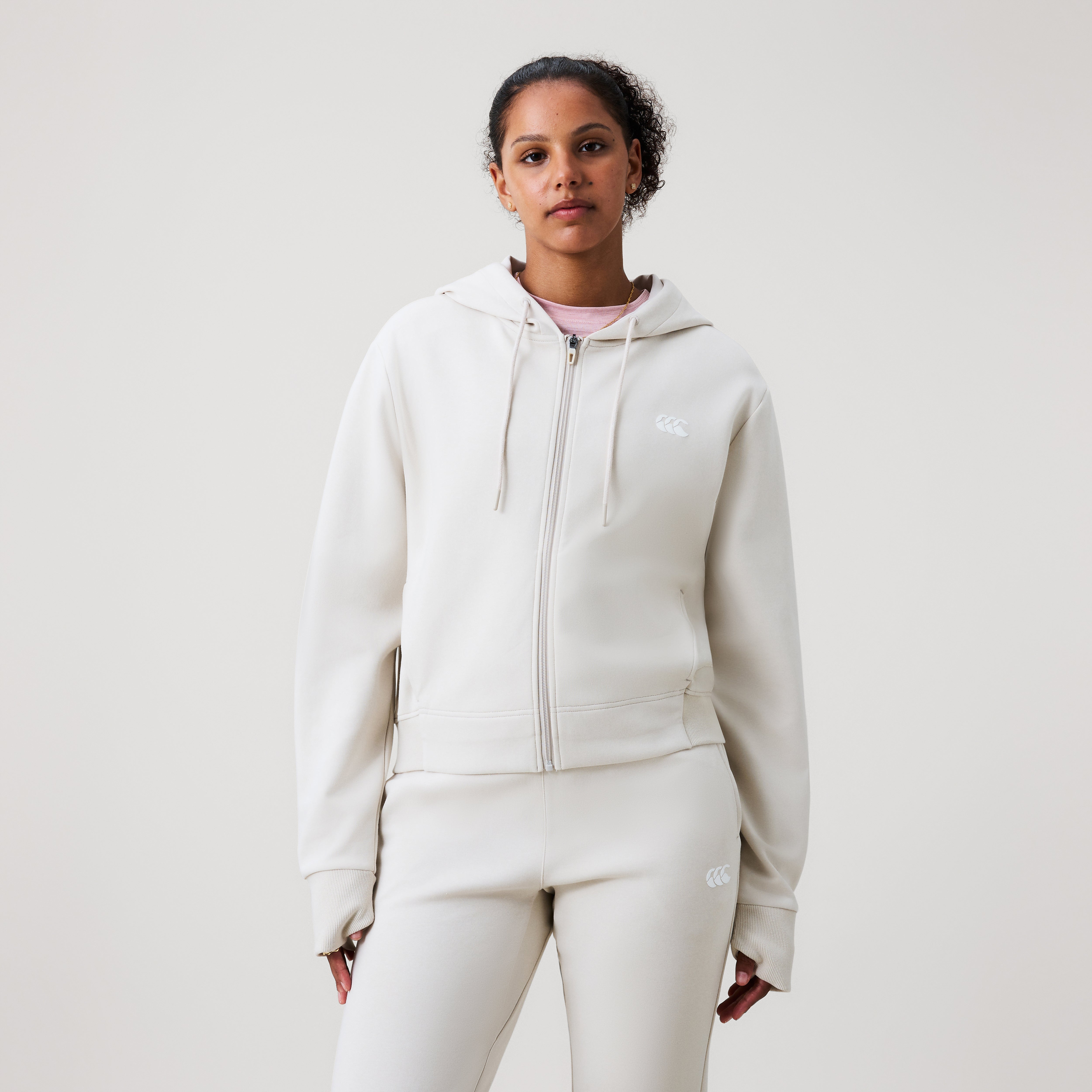 canterbury-sudadera-con-capucha-y-cremallera-tempo-gris-mujer image 3