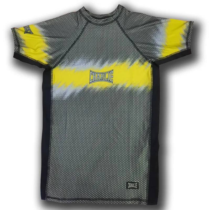 charlie-boxing-cam-hexagon-hombre-camiseta-de-licra-deportiva image 1