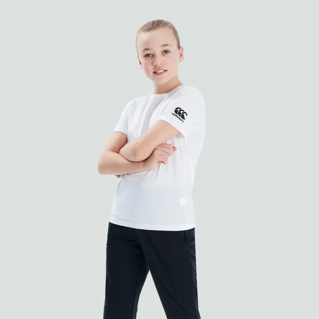 canterbury-club-plain-tee-junior-unisex-camiseta-blanca-de-manga-corta image 1