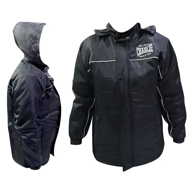charlie-boxing-anorak-black-rain-con-capucha-desmontable image 1