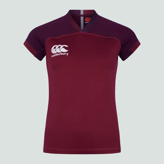 canterbury-vapodri-evader-camiseta-de-rugby-granate-para-mujer-y-unisex image 1