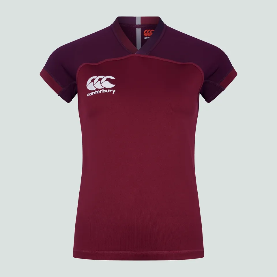 canterbury-vapodri-evader-camiseta-de-rugby-granate-para-mujer-y-unisex image 1