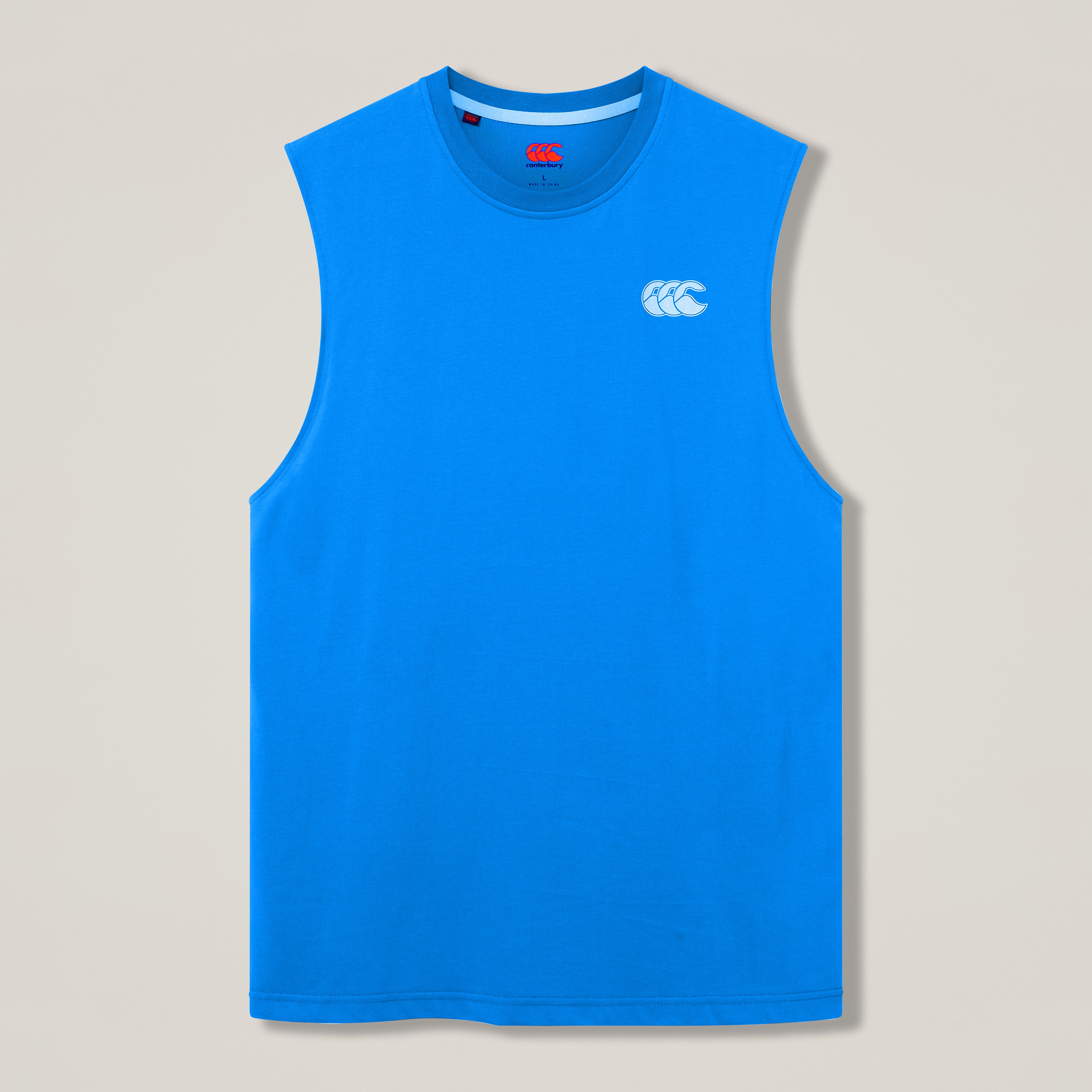 canterbury-tempo-camiseta-de-tirantes-de-entrenamiento-azul-para-hombre image 1