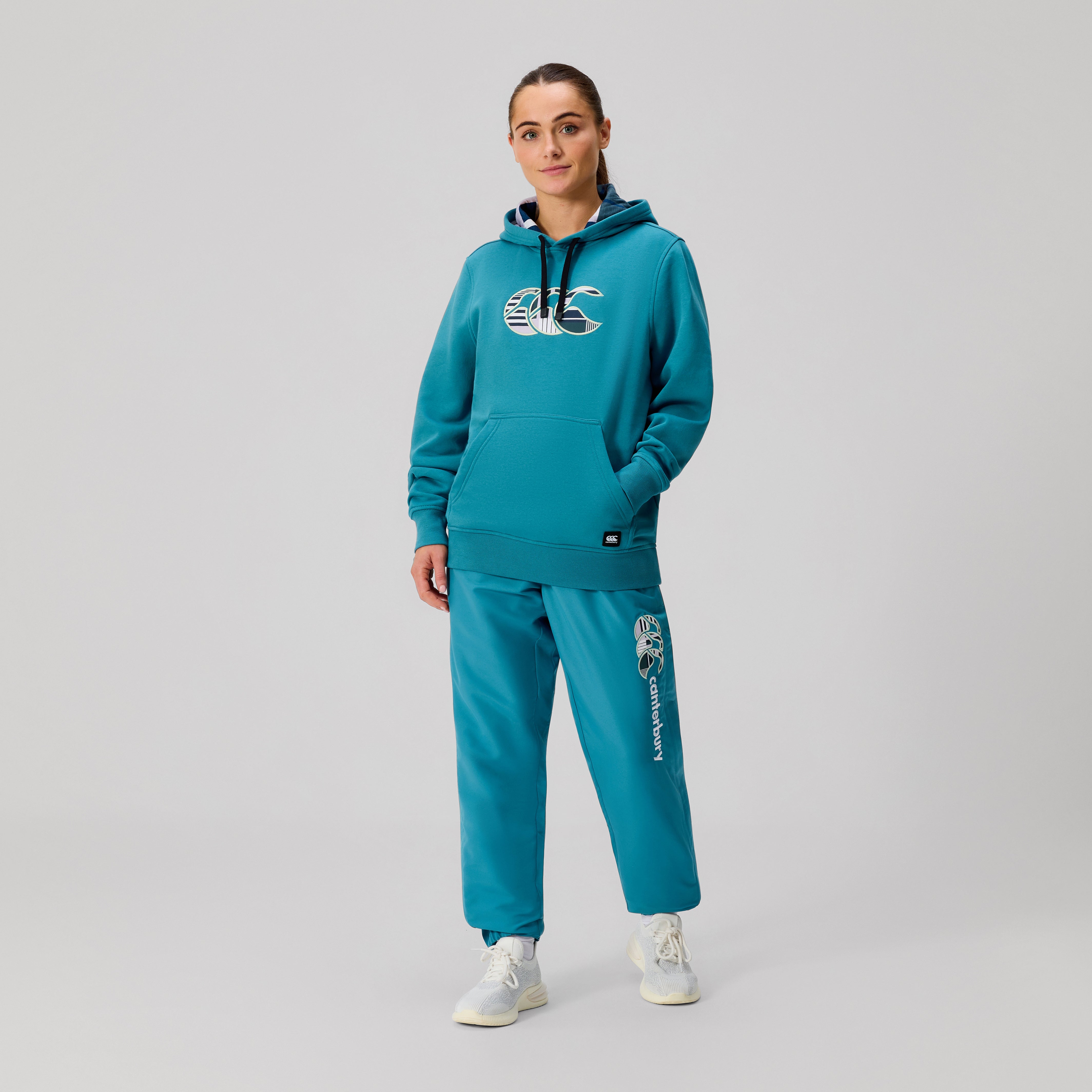canterbury-sudadera-con-capucha-uglies-logo-para-mujer-azul image 2