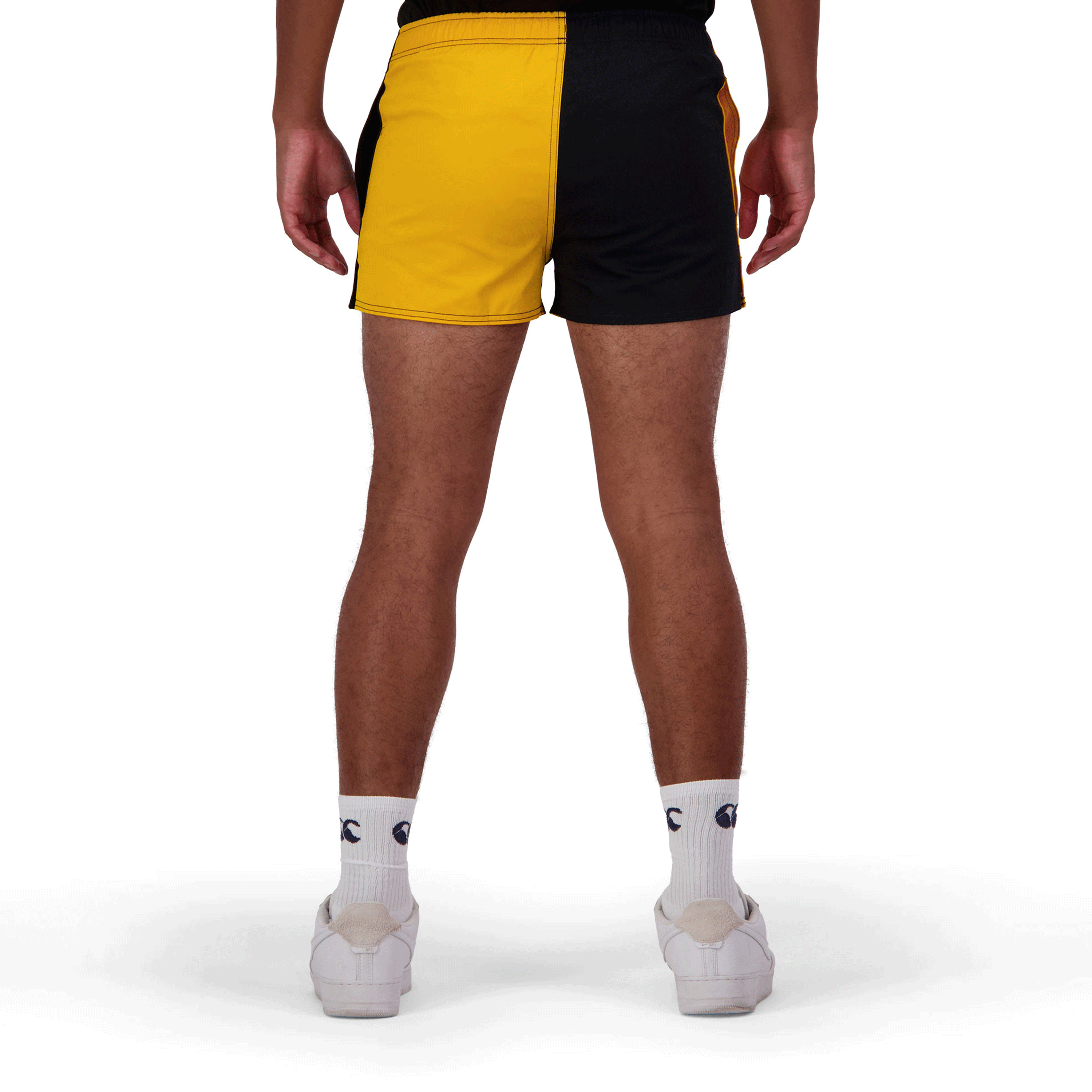 canterbury-harlequin-shorts-de-rugby-adulto-unisex-oro-negro image 2