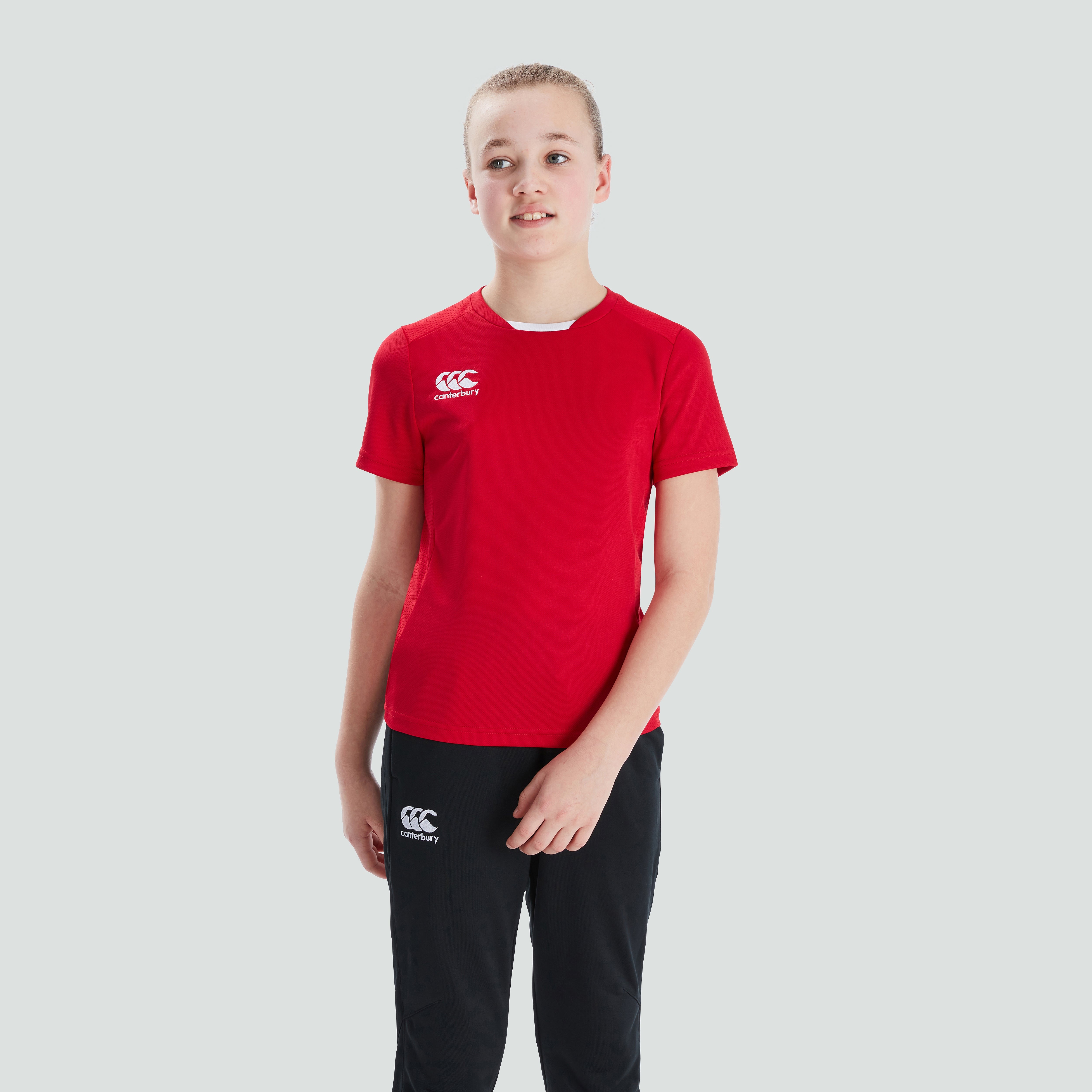 canterbury-club-dry-tee-junior-unisex-rojo-camiseta-deportiva image 1
