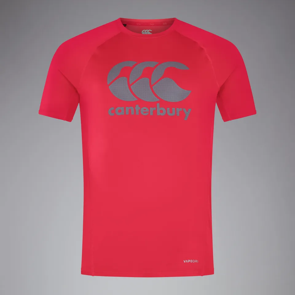 canterbury-mens-large-logo-superlight-tee-red image 1