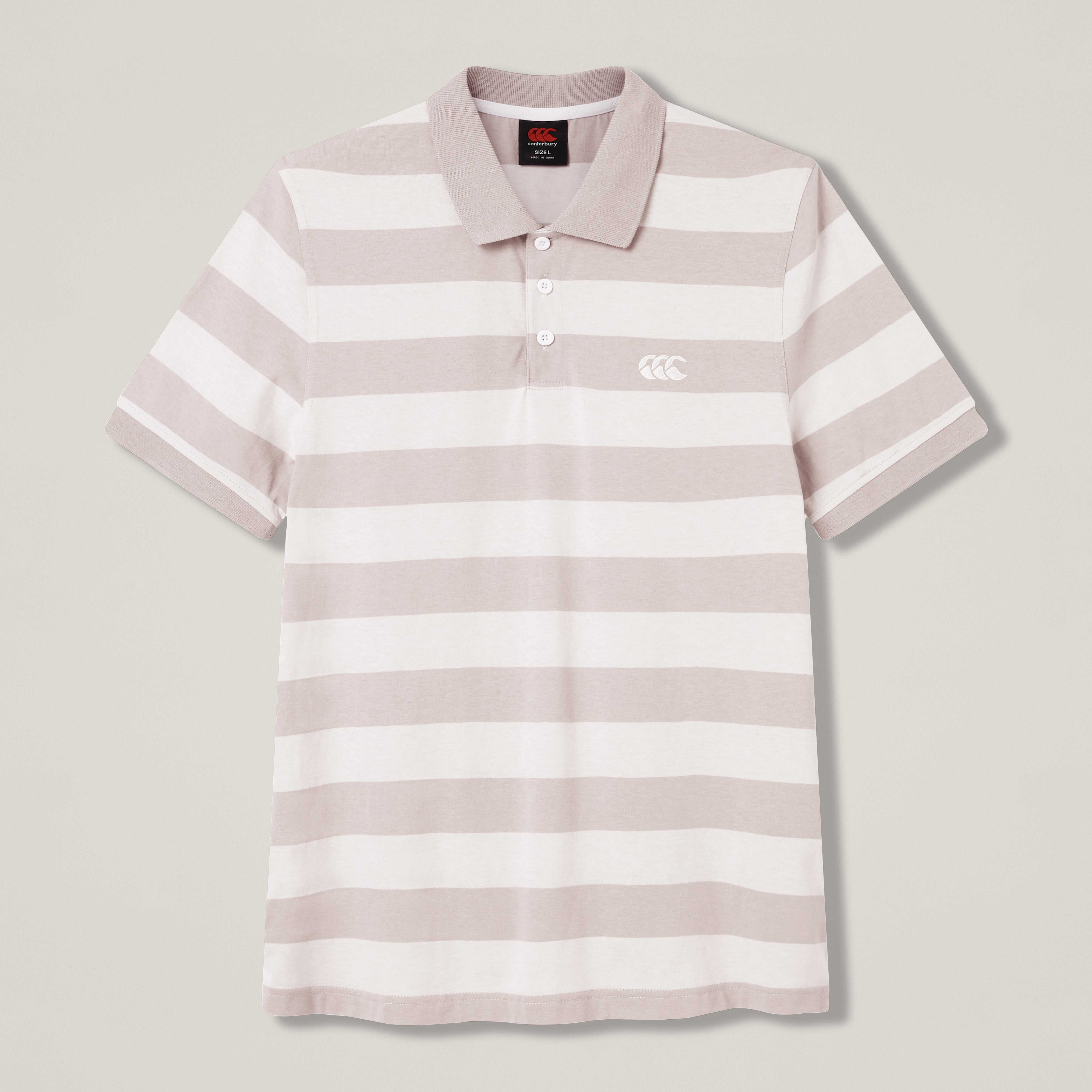 canterbury-yarn-stripe-polo-grey-para-hombre image 1