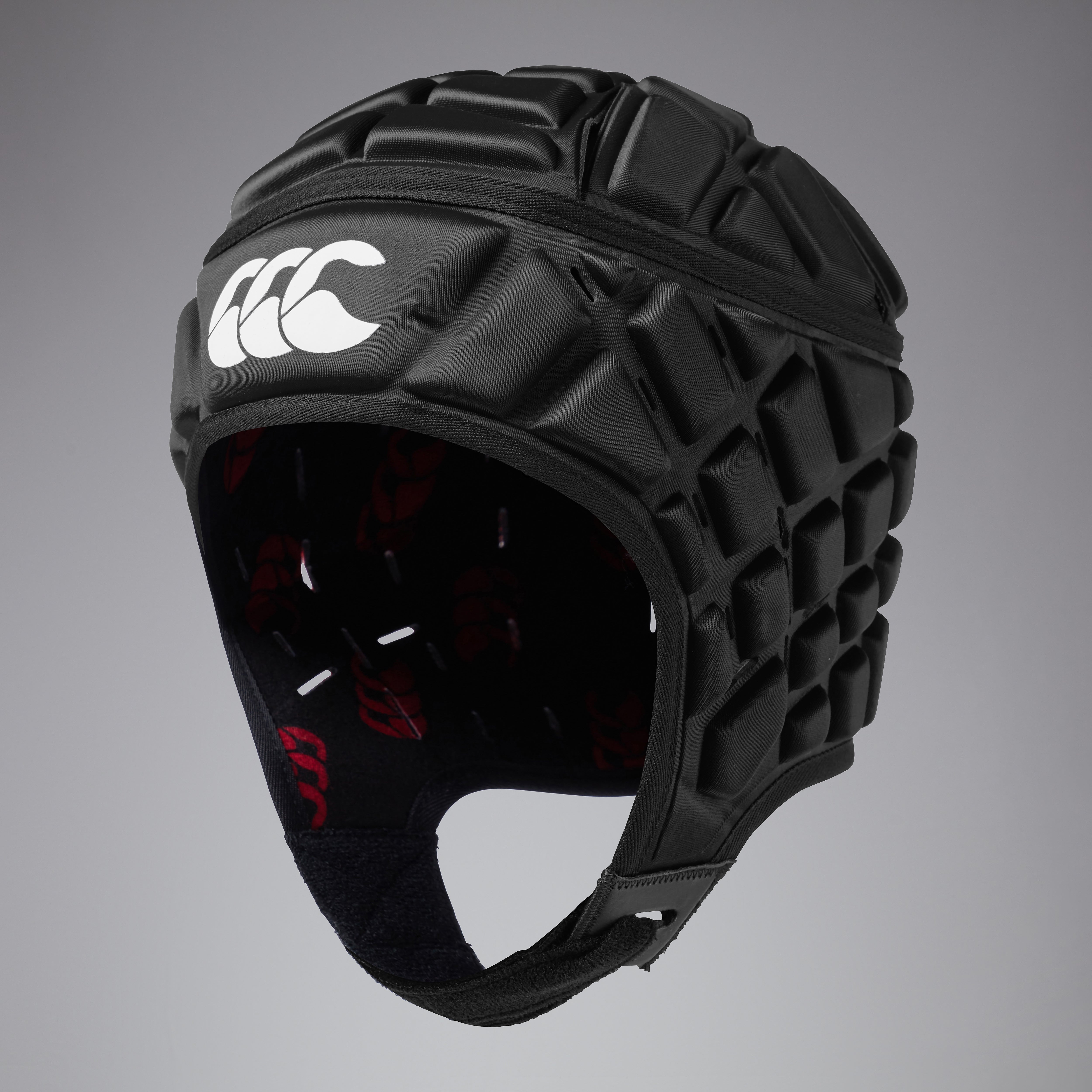 casco-de-rugby-canterbury-raze-headguard-negro-rojo image 1