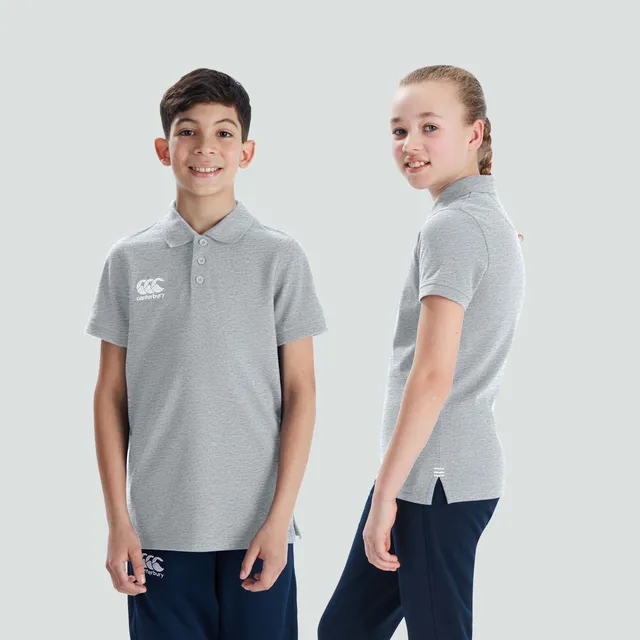 canterbury-waimak-polo-shirt-junior-unisex-gris image 1