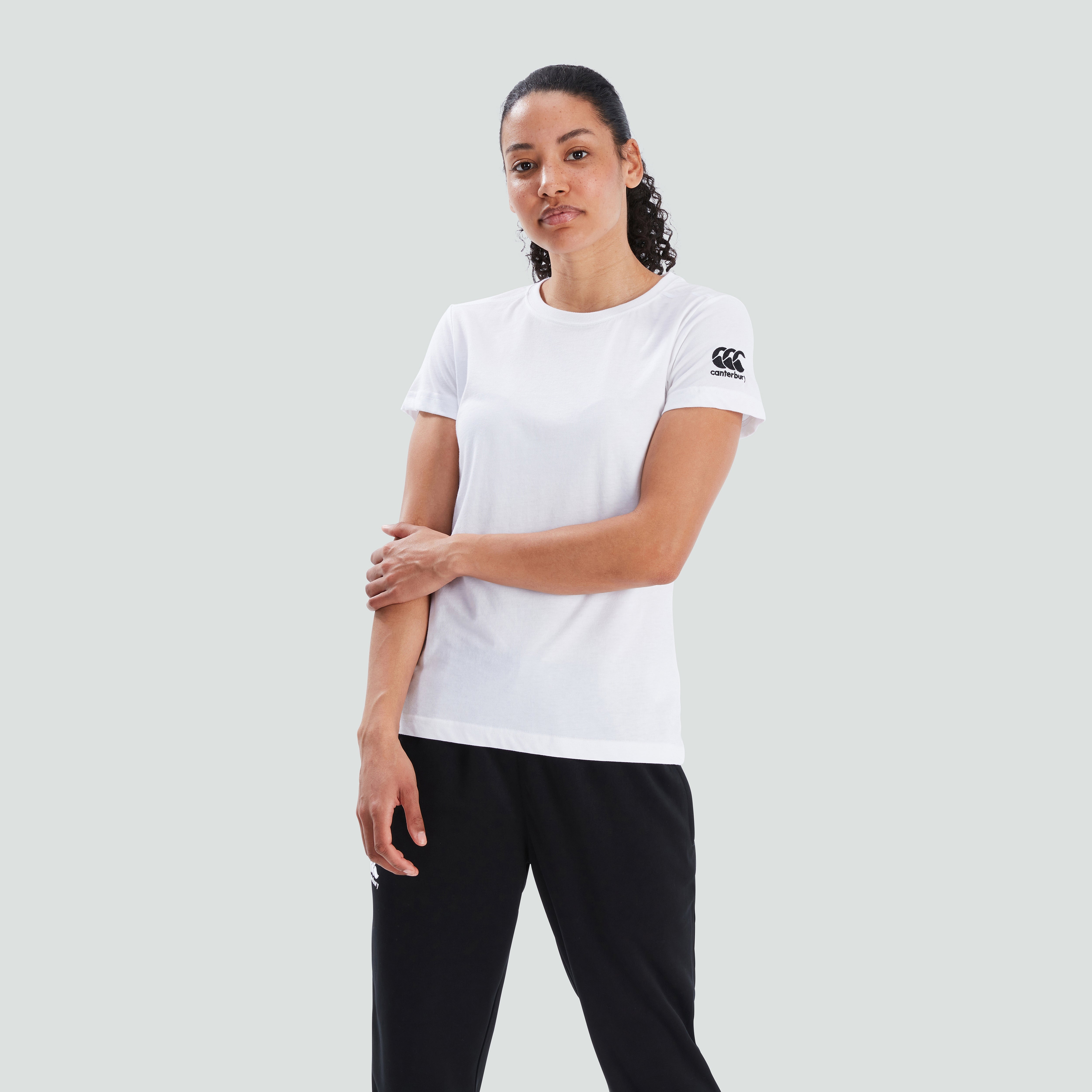 canterbury-club-plain-camiseta-cuello-redondo-mujer-blanca image 3