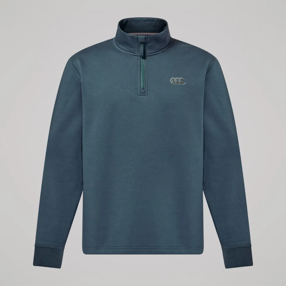 canterbury-sudadera-con-media-cremallera-fundamentals-gris-para-hombre image 1