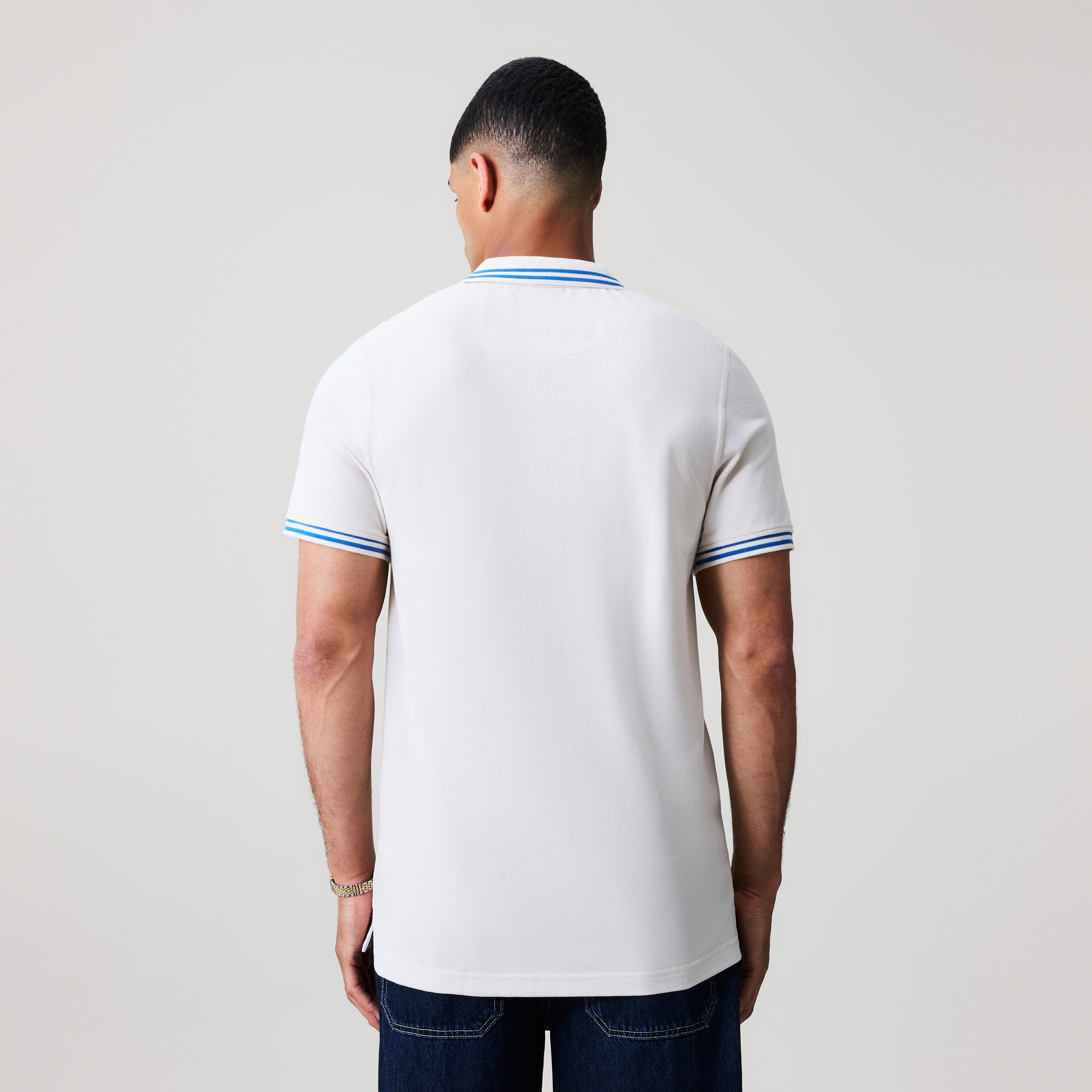 polo-canterbury-solid-pique-gris-para-hombre image 5