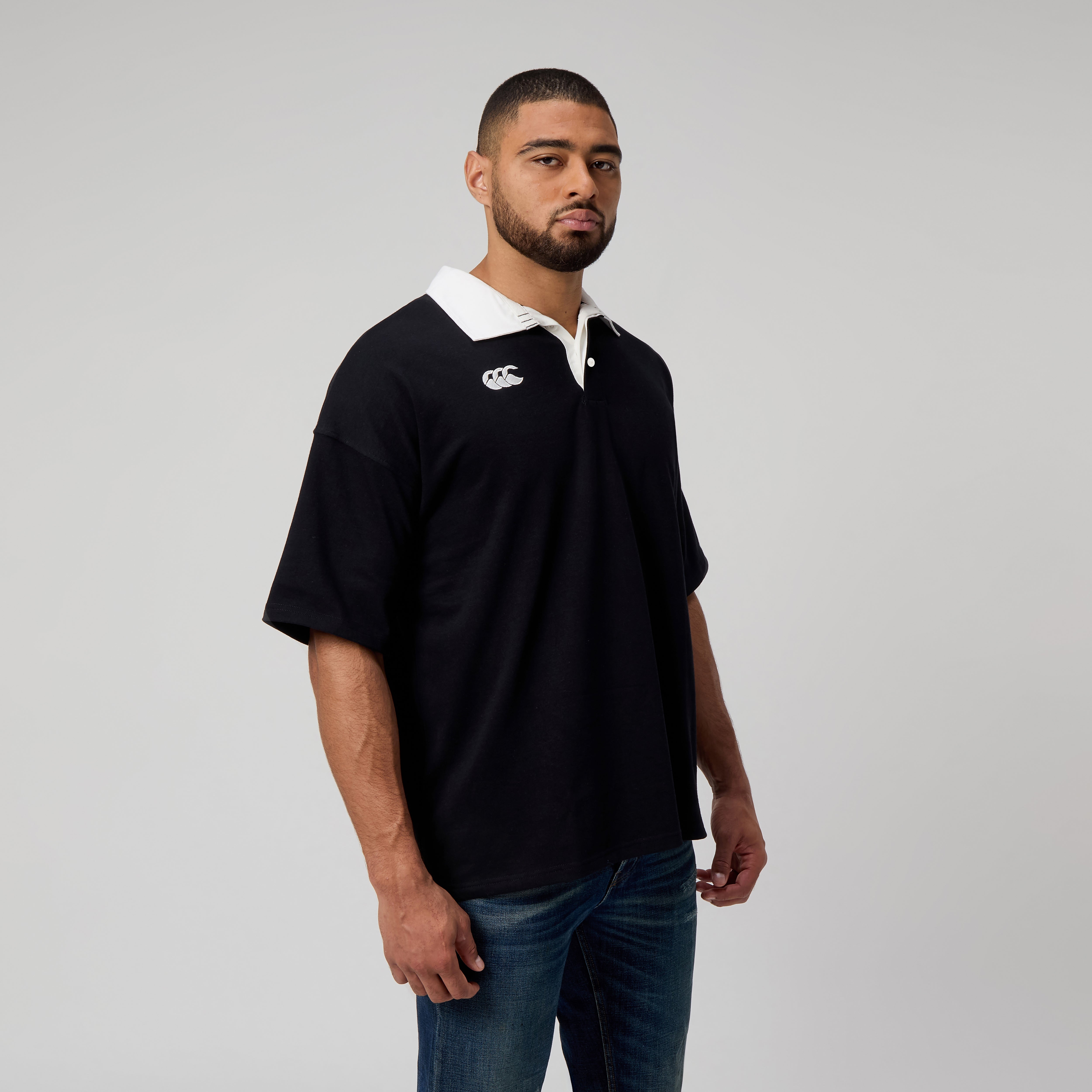 canterbury-solid-dye-rugby-negro-camiseta-de-rugby-hombre image 2