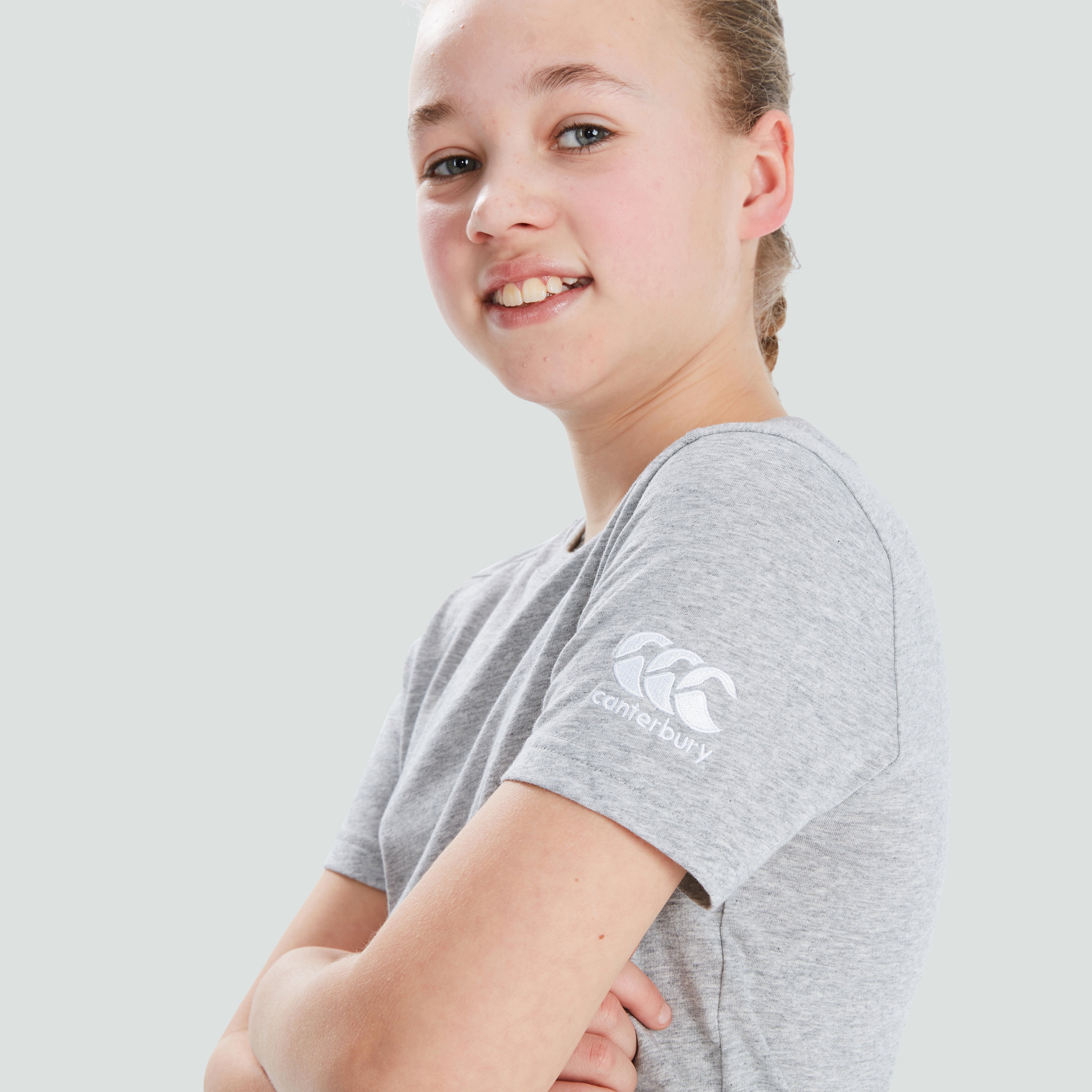 canterbury-club-plain-tee-junior-unisex-gris image 4