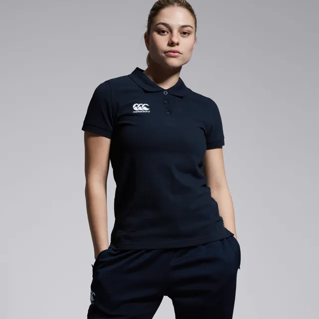 canterbury-waimak-polo-shirt-mujer-azul-marino-polo-casual-con-cuello-y-botones image 1