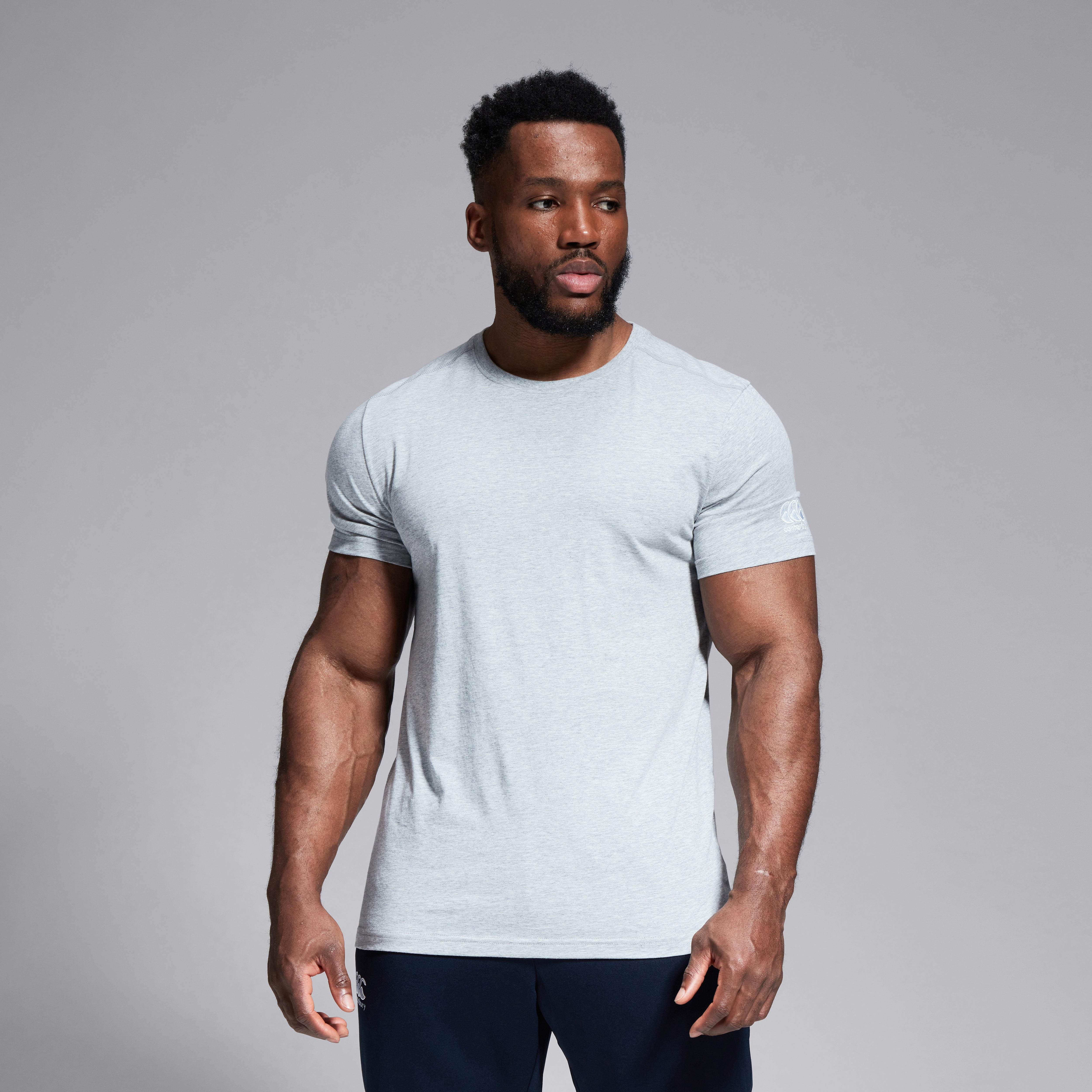 canterbury-club-camiseta-lisa-gris-para-hombre image 2