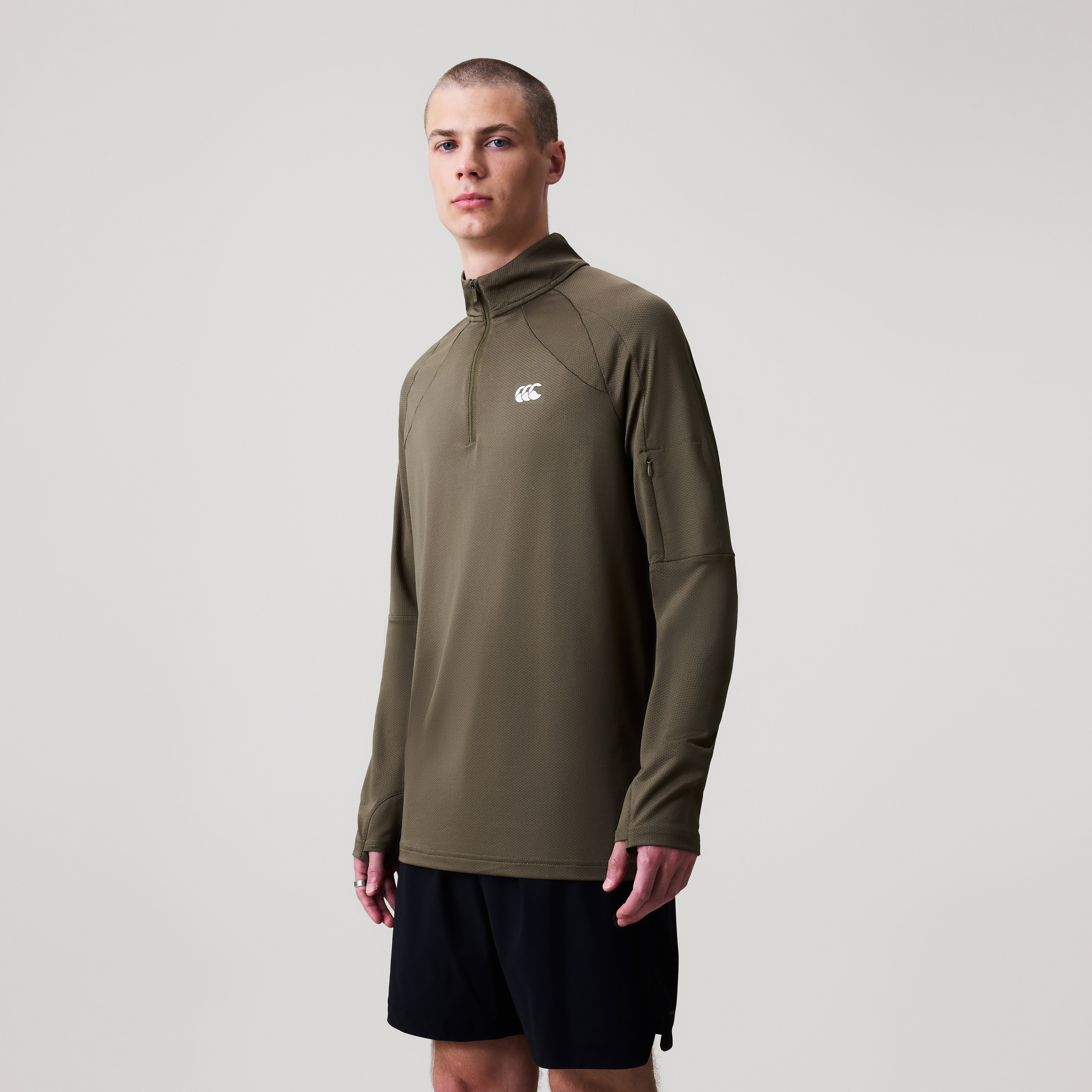 canterbury-tempo-1-4-zip-green-sudadera-de-entrenamiento-para-hombre image 4