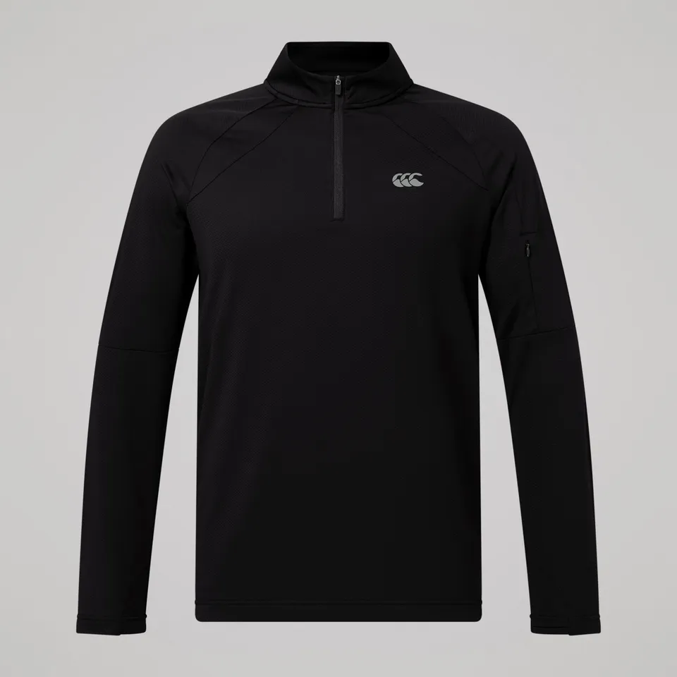 canterbury-tempo-quarter-zip-negro-sudadera-deportiva-de-media-cremallera-para-h image 1