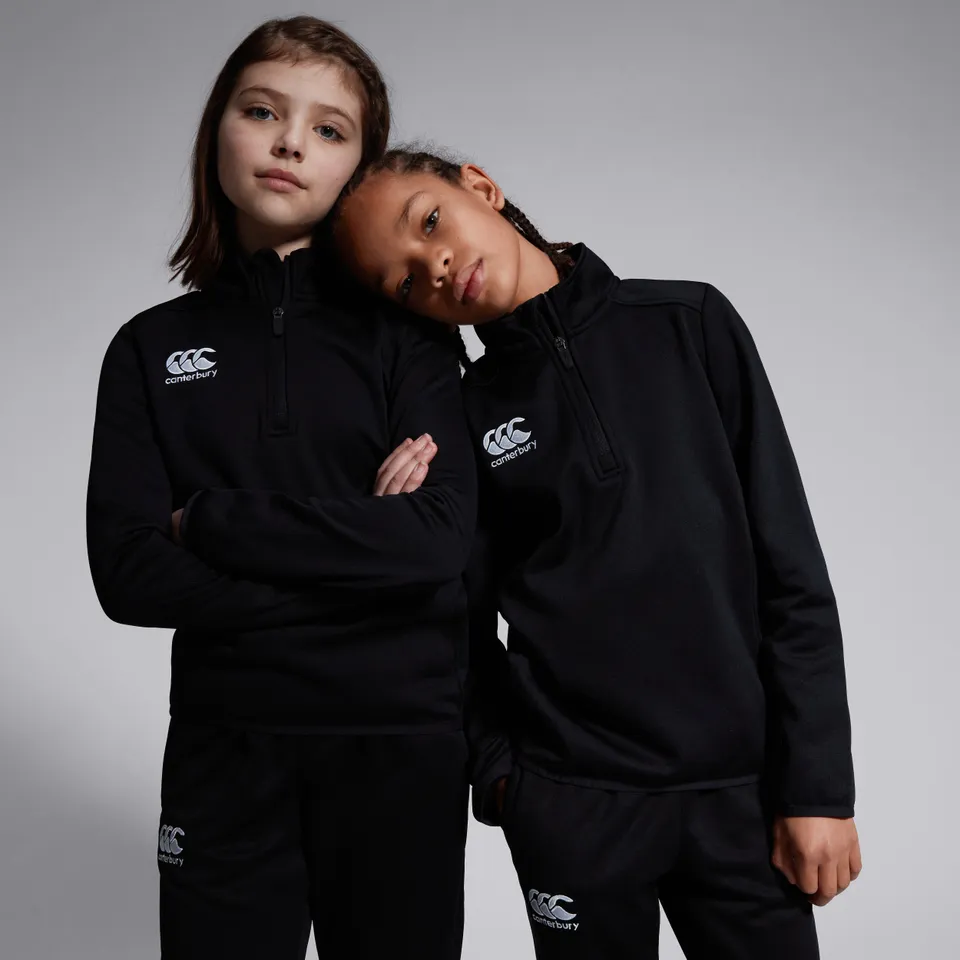 canterbury-club-1-4-zip-midlayer-junior-unisex-negro image 1