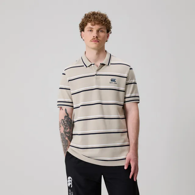 canterbury-multi-stripe-polo-beige-de-hombre image 1
