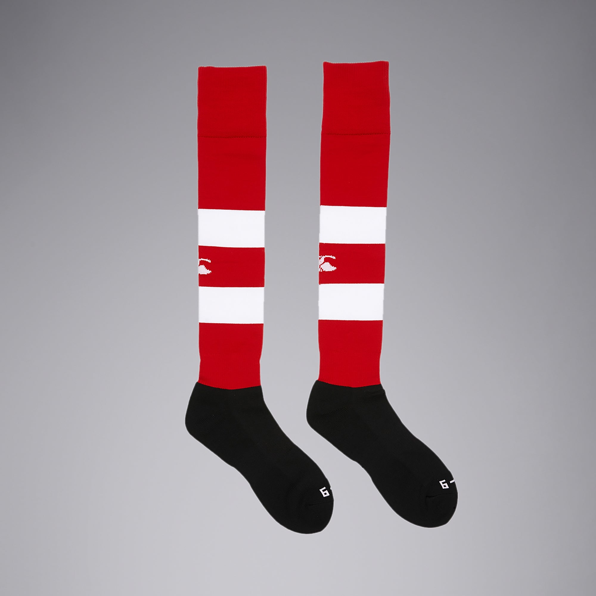 canterbury-club-hooped-sock-flag-red-white image 1