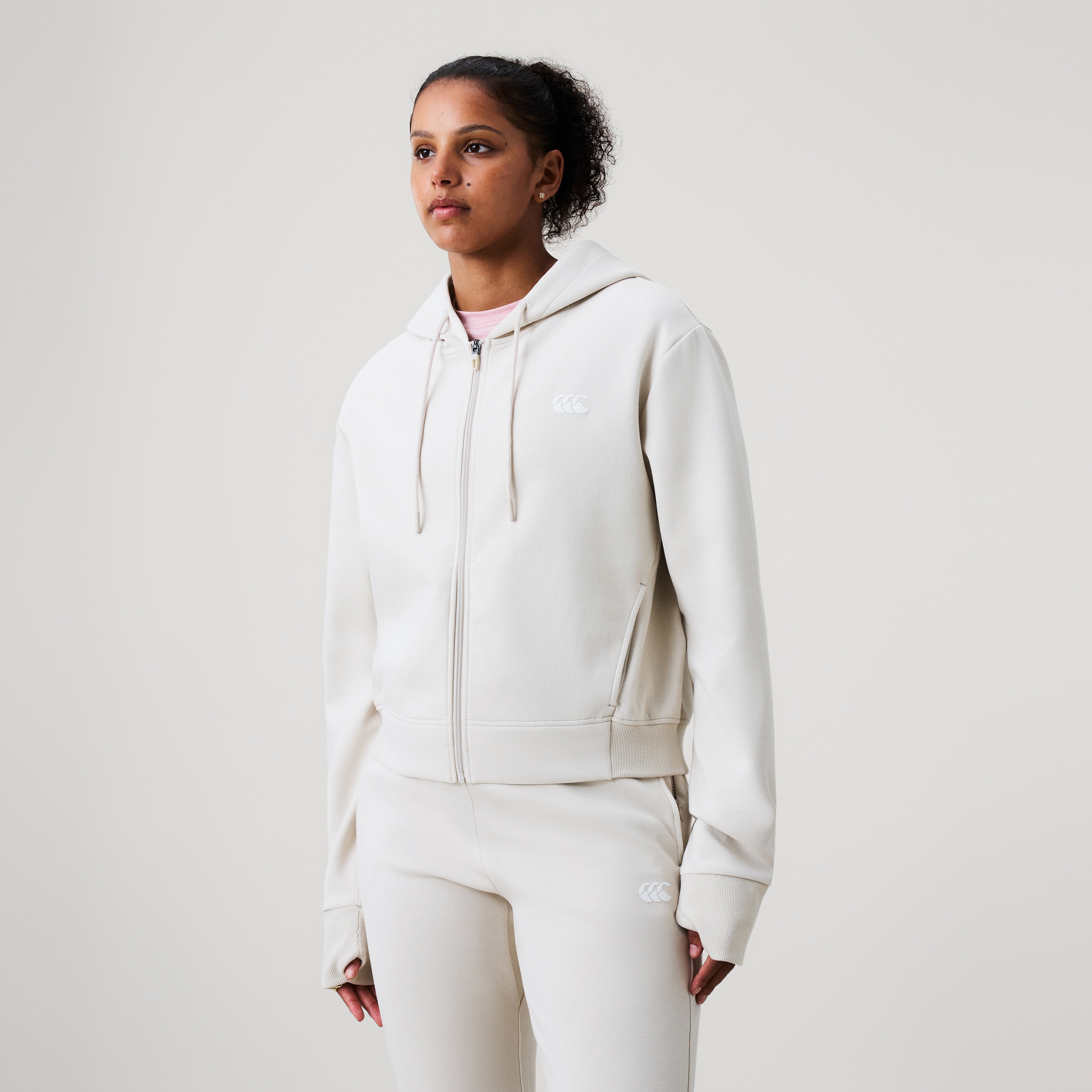 canterbury-sudadera-con-capucha-y-cremallera-tempo-gris-mujer image 4
