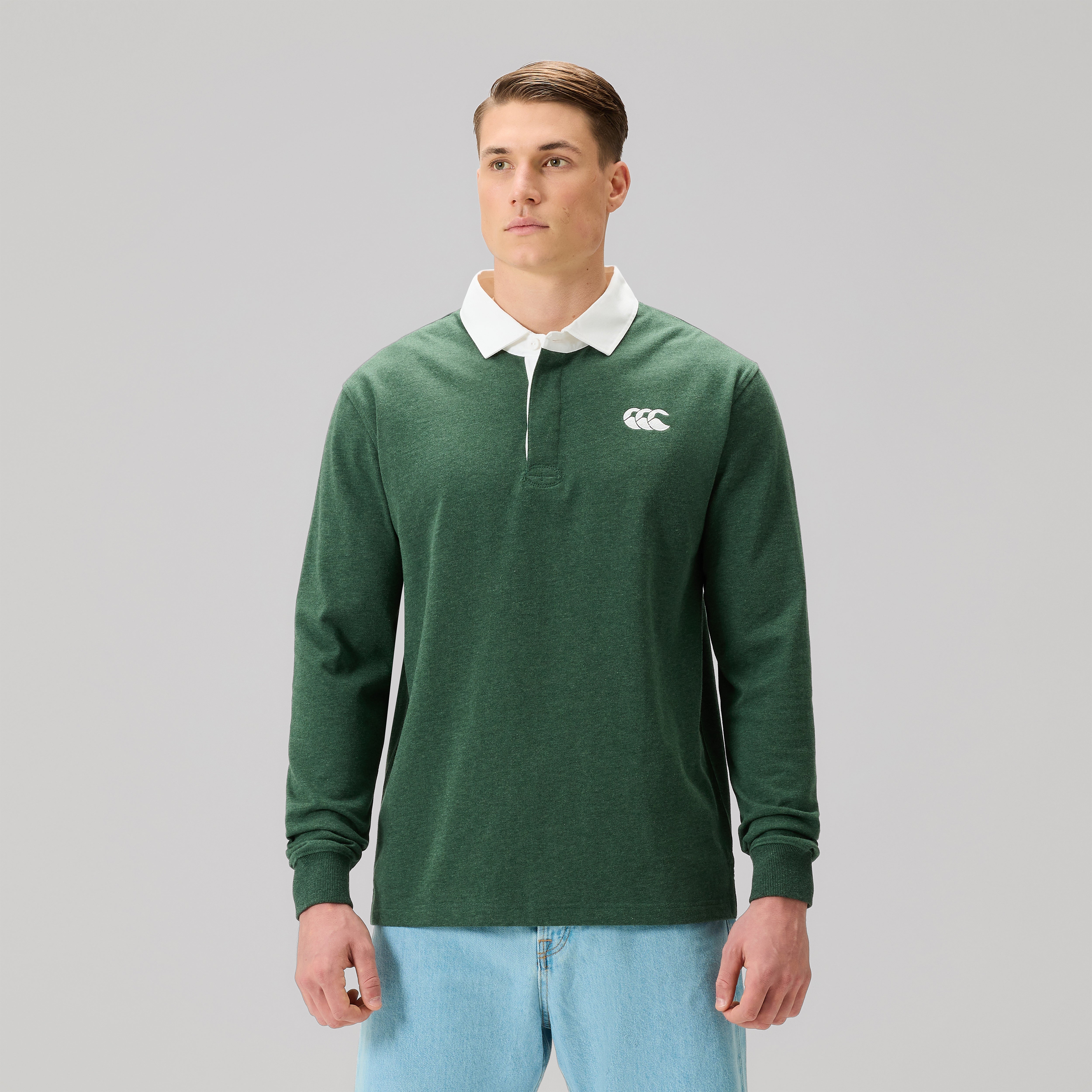 canterbury-fundamentals-rugby-jersey-verde-para-hombre image 2