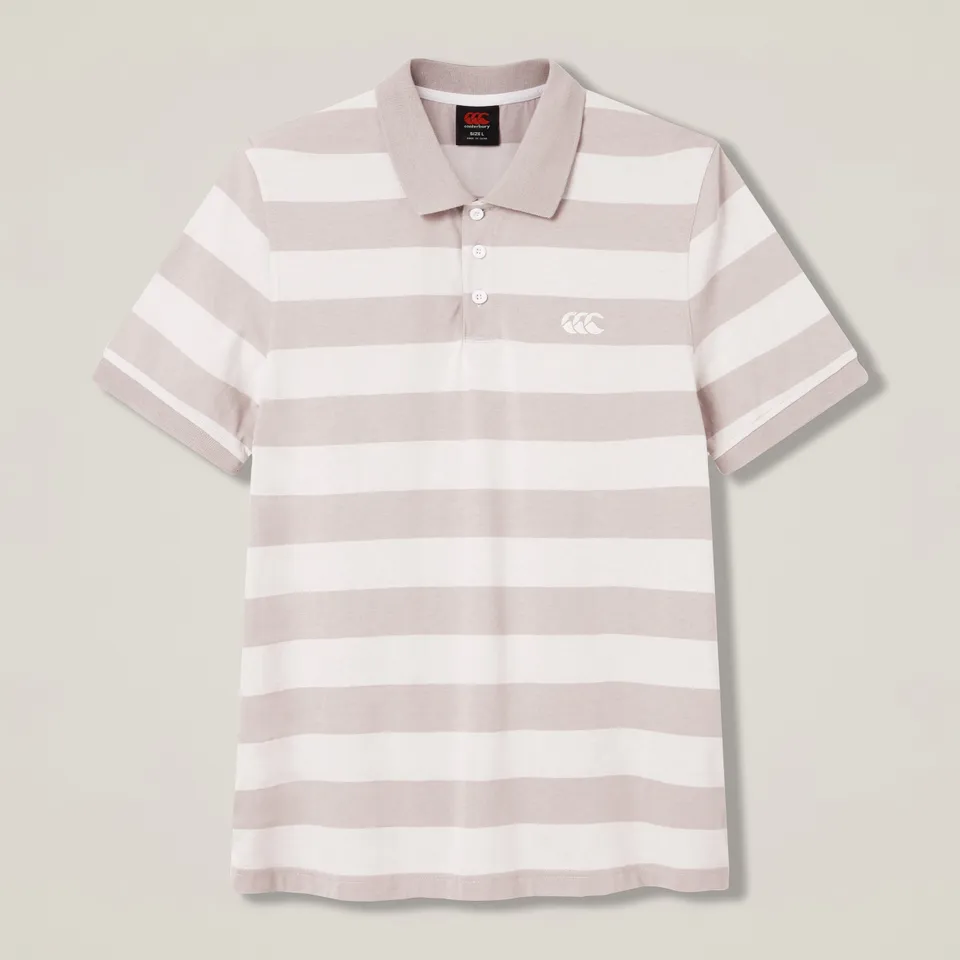 canterbury-yarn-stripe-polo-grey-para-hombre image 1