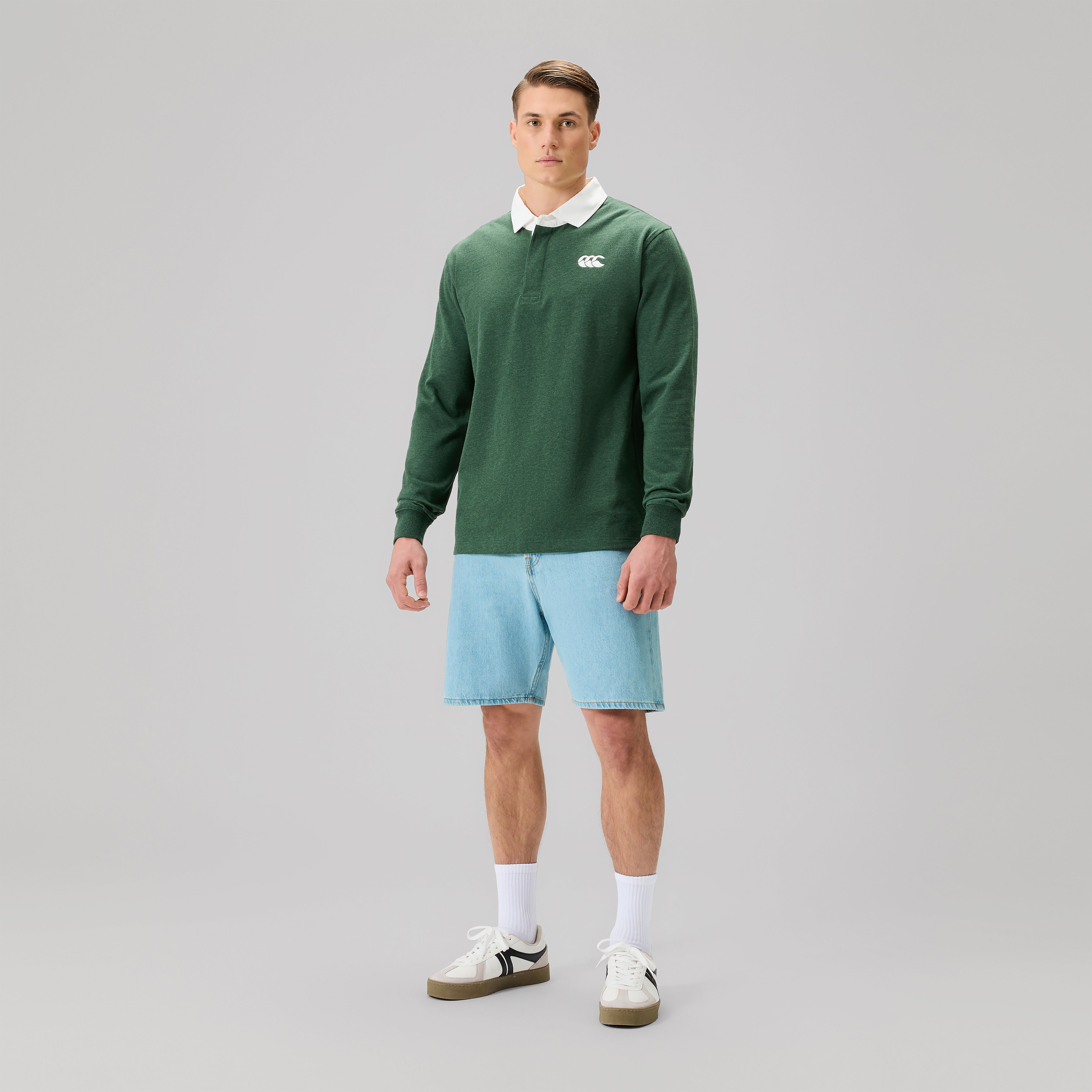 canterbury-fundamentals-rugby-jersey-verde-para-hombre image 1