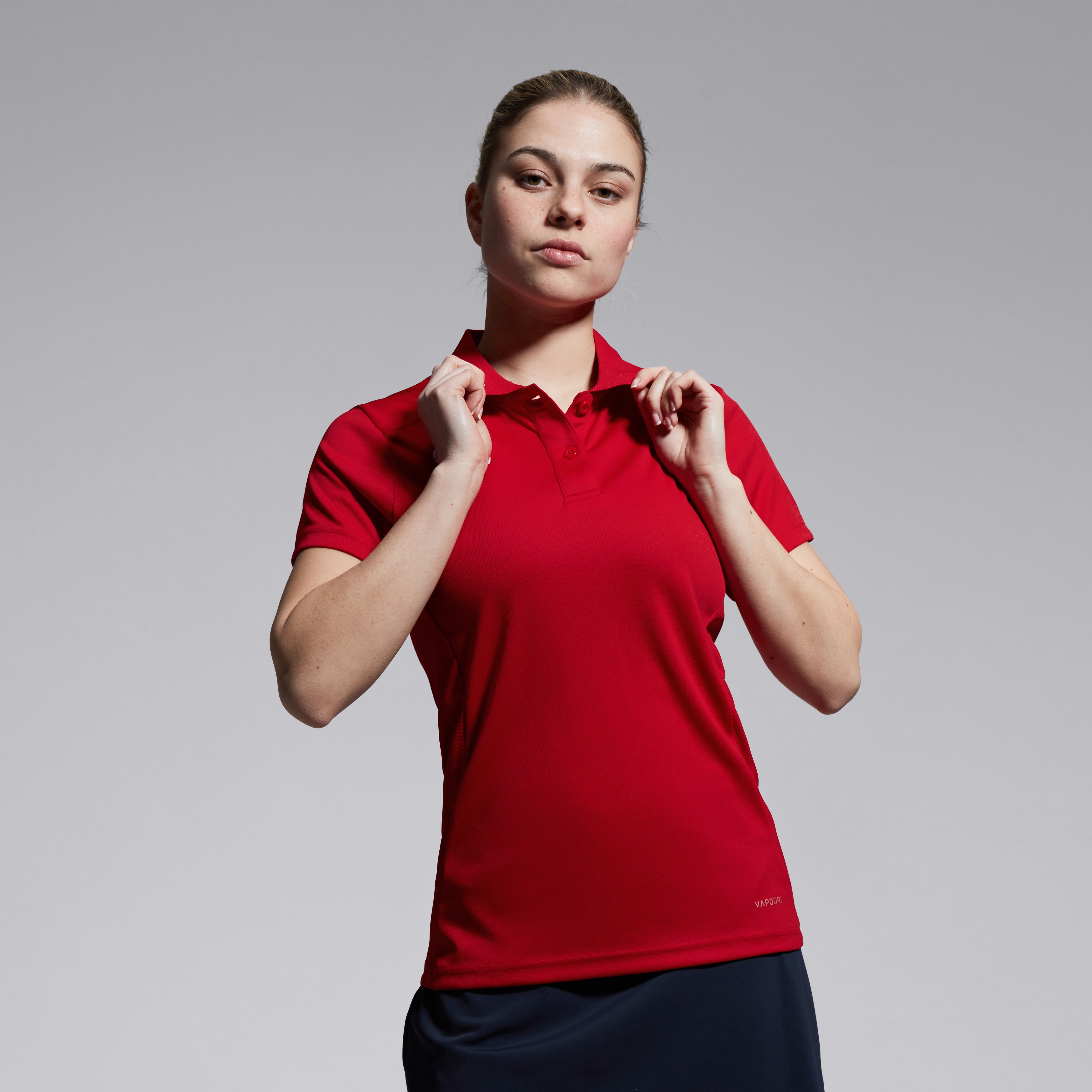canterbury-club-dry-polo-mujer-rojo image 2