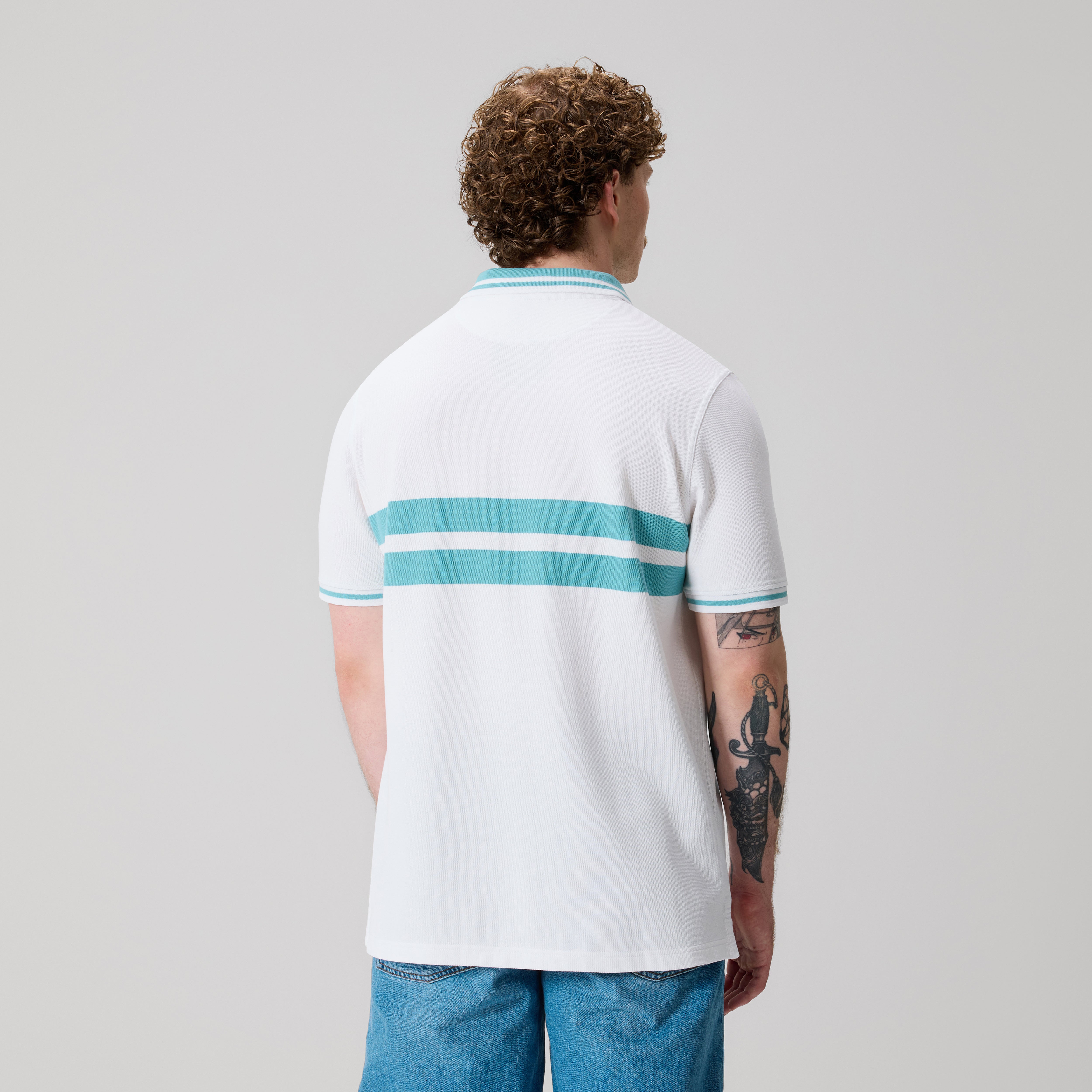 polo-canterbury-chest-stripe-blanco-hombre image 2