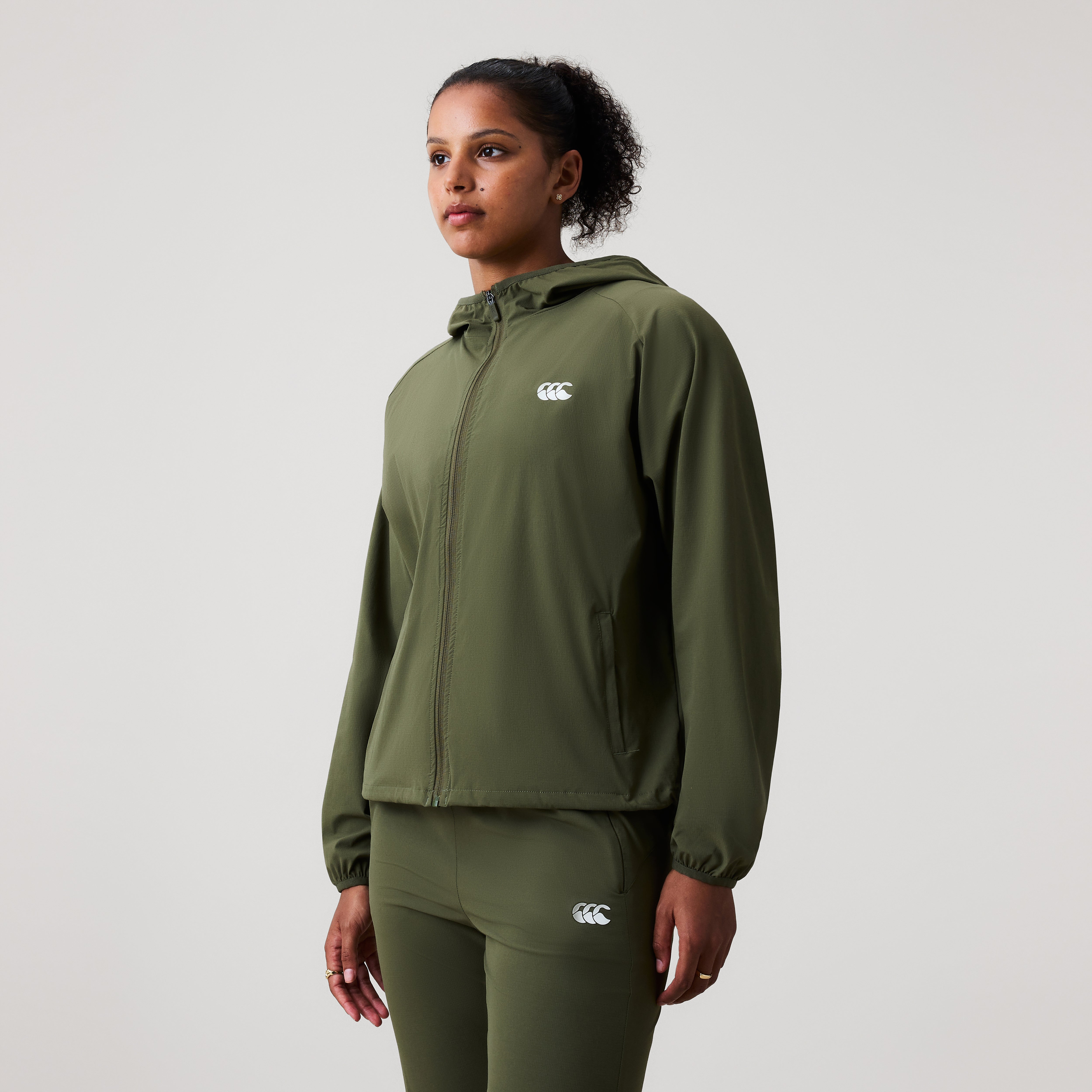 canterbury-chaqueta-cortavientos-tempo-packaway-con-cremallera-para-mujer-verde image 4