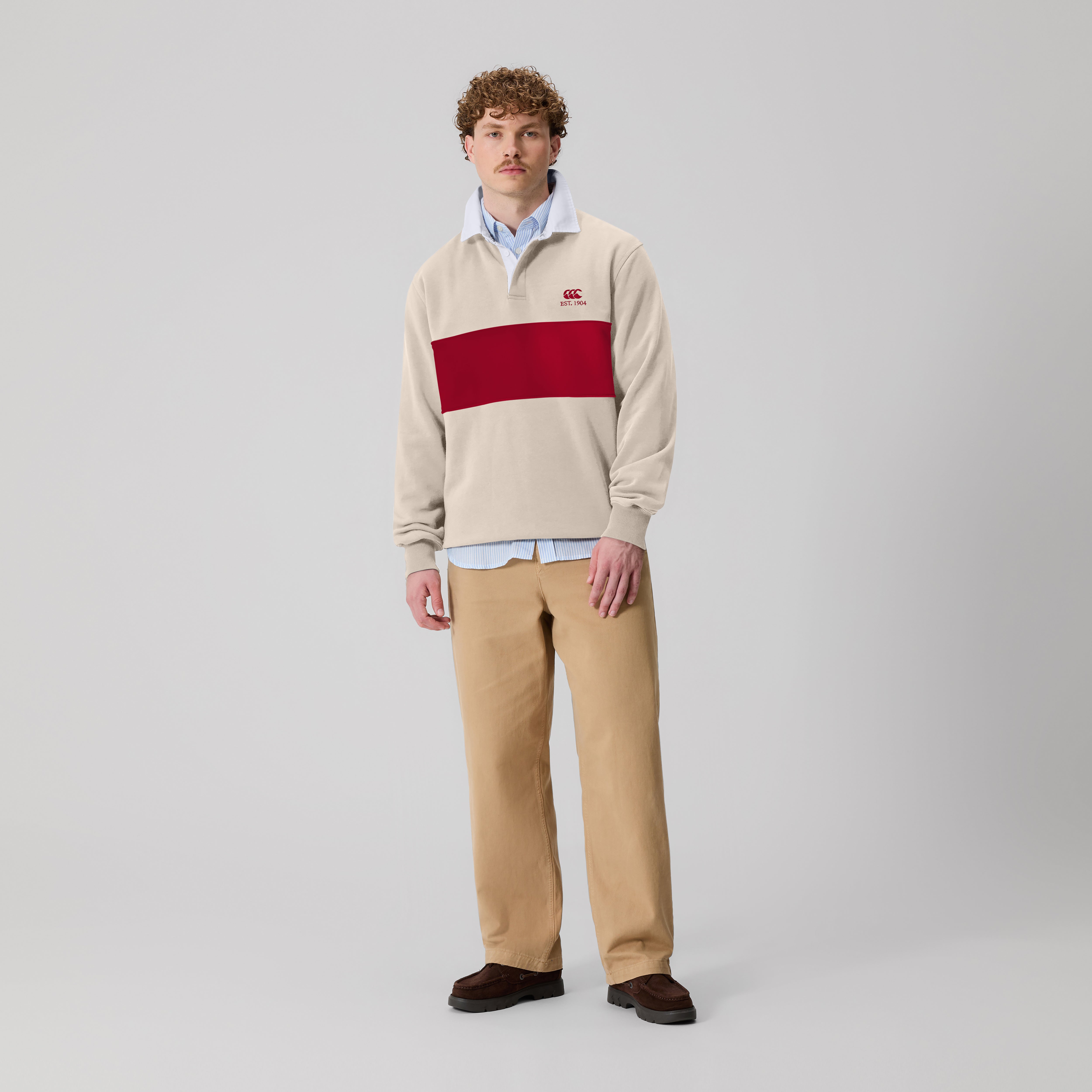 canterbury-rugby-sweatshirt-beige-para-hombre image 3