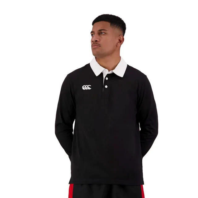camiseta-de-rugby-canterbury-solid-dye-manga-larga-negra-para-hombre image 1